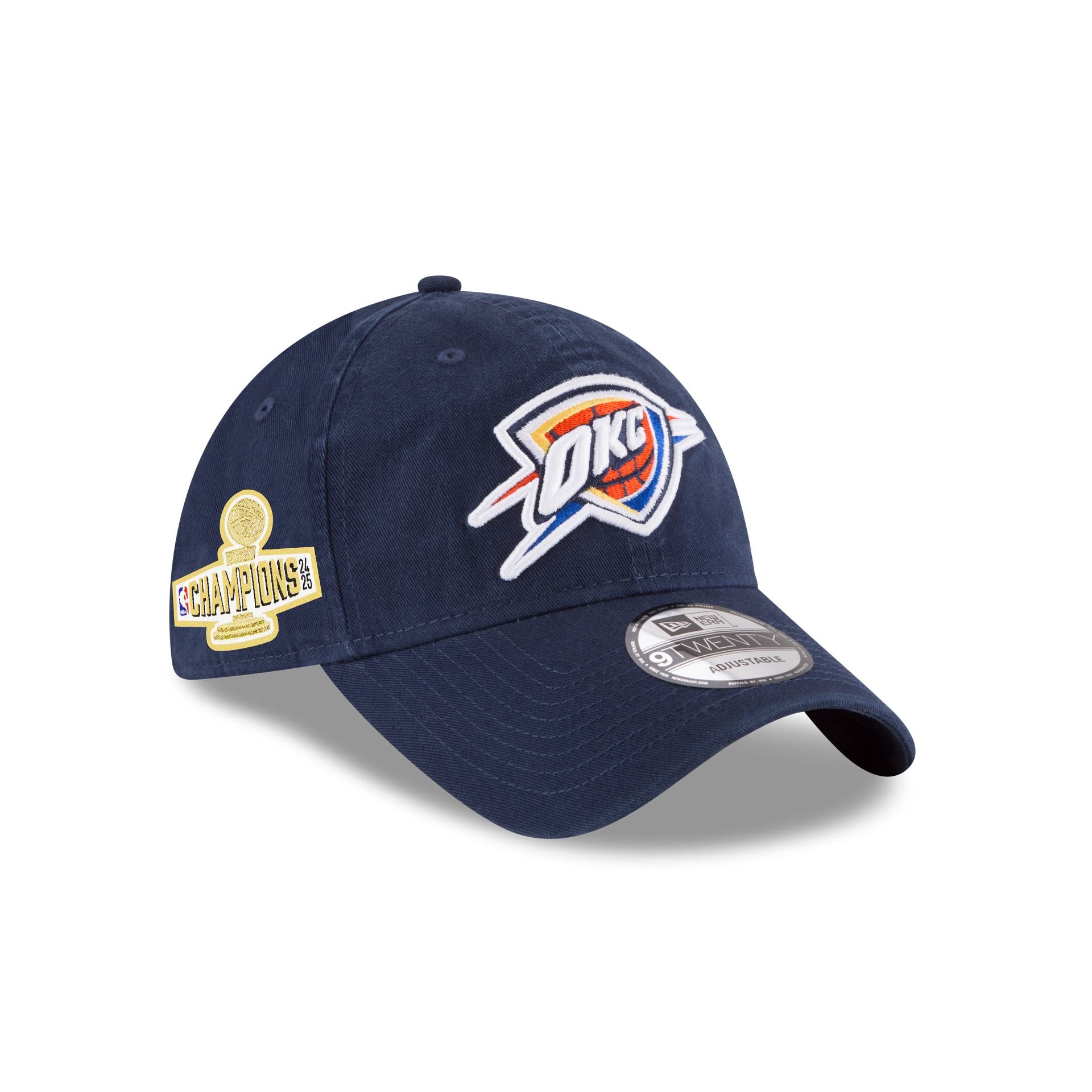 Oklahoma City Thunder 2025 NBA Champions Sidepatch 9TWENTY Adjustable