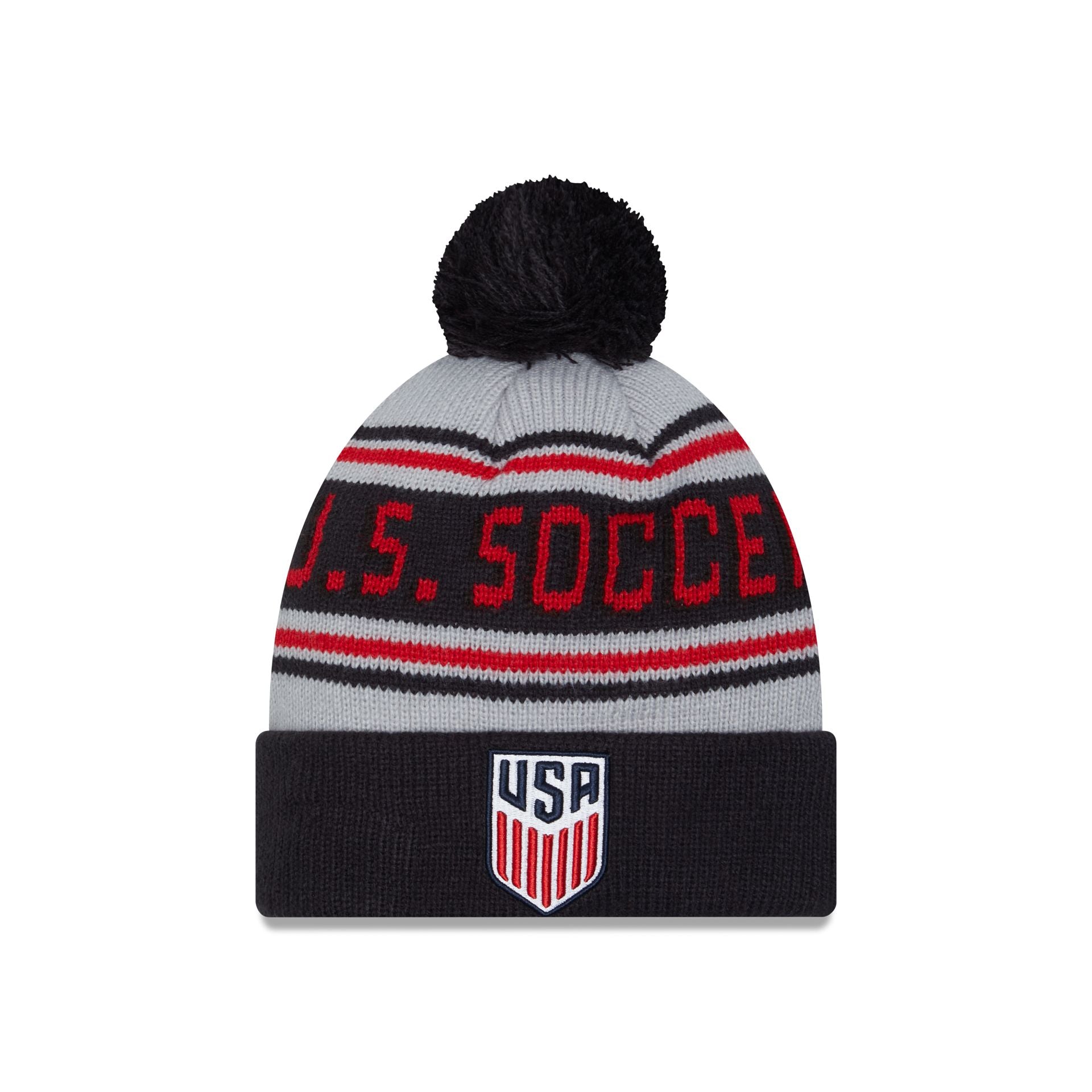 U.S. Soccer Men's National Team Navy Pom Knit Hat