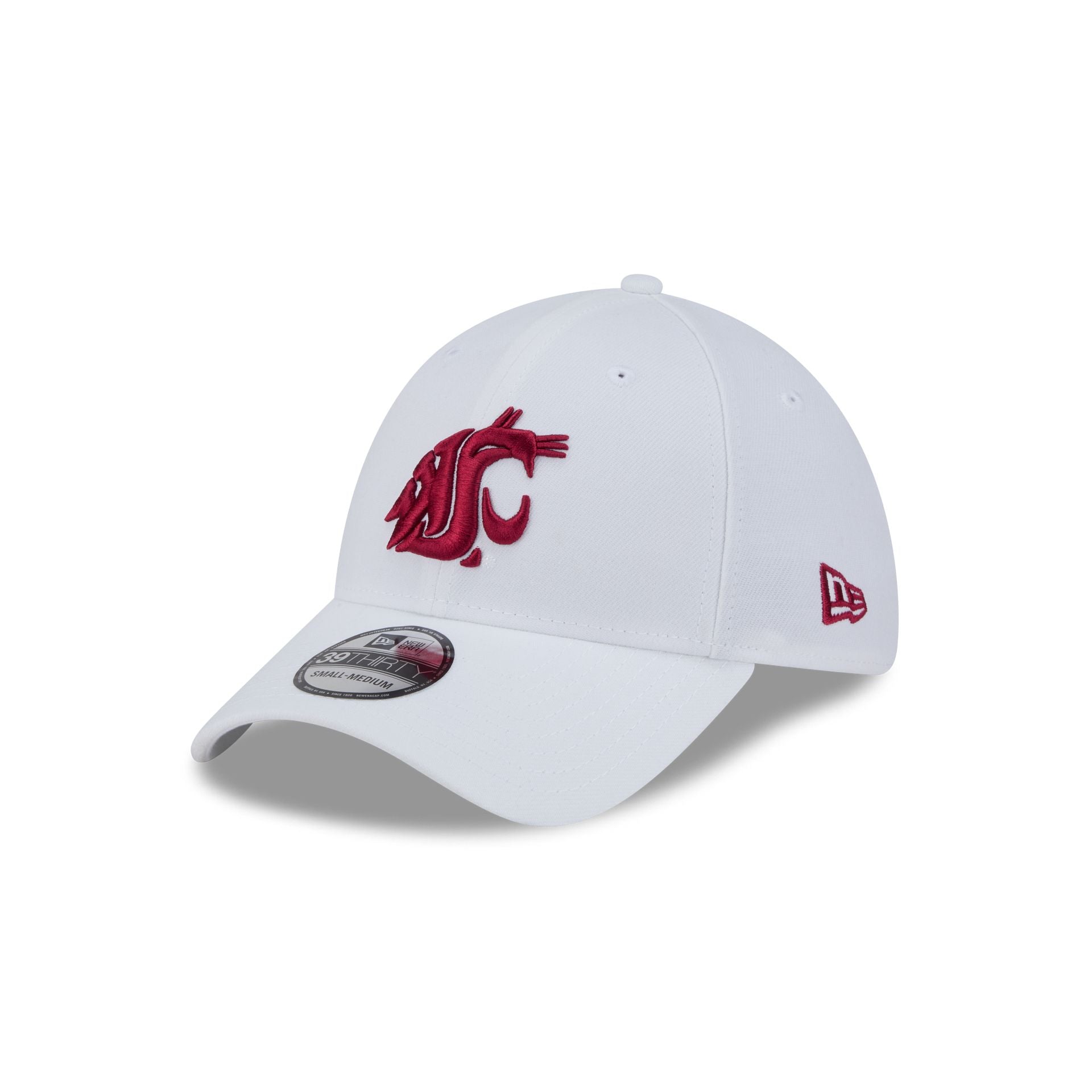 Washington State Cougars Optic White 39THIRTY Stretch Fit Hat