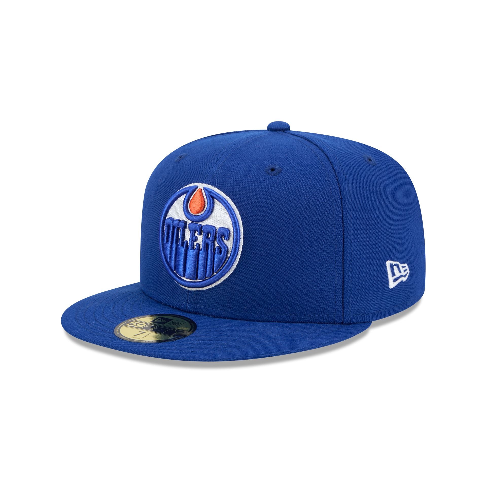 Edmonton Oilers Rear Wordmark 59FIFTY Fitted Hat