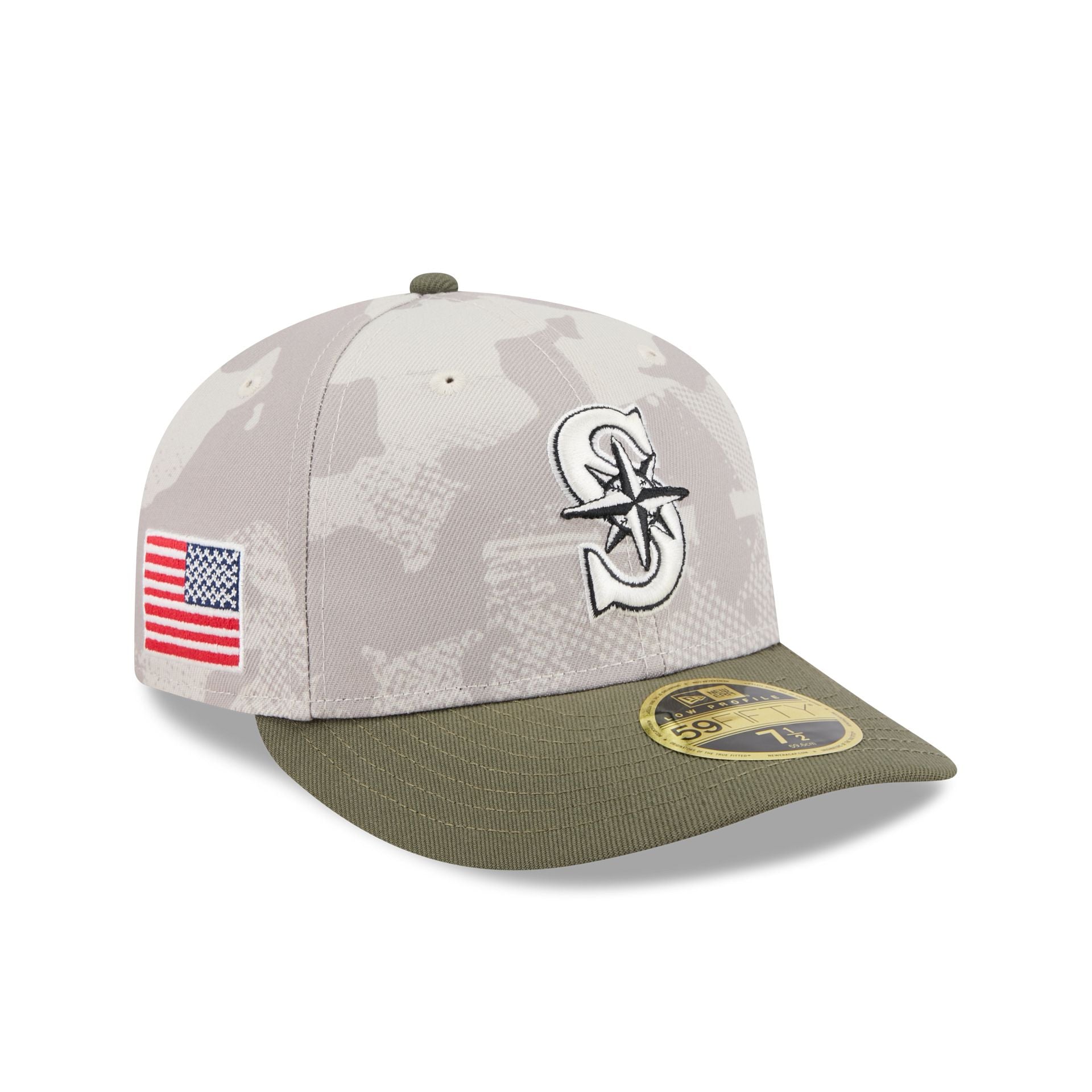 Seattle Mariners Armed Forces Day 2025 Low Profile 59FIFTY Fitted Hat