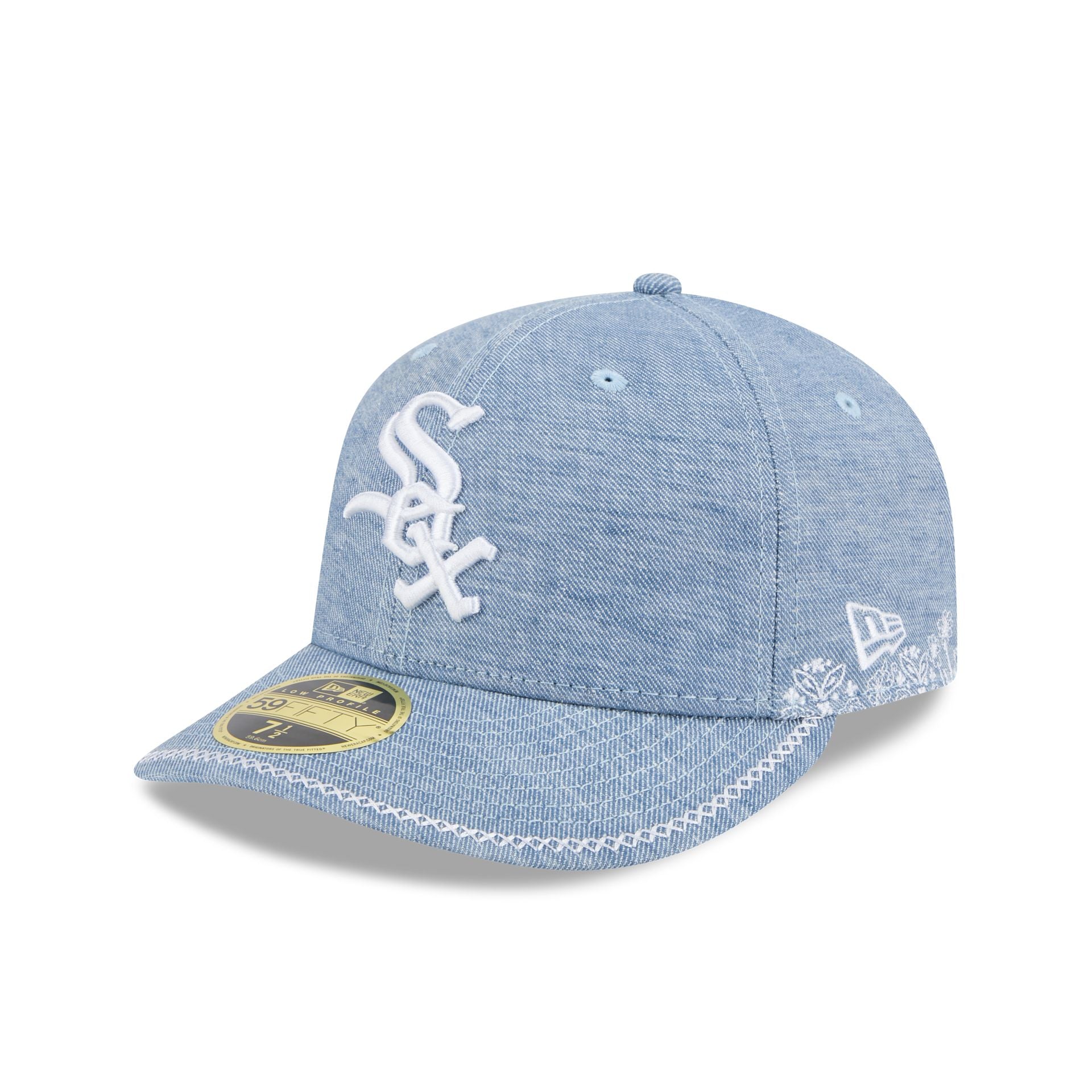 Chicago White Sox Hand Stitched Chambray Low Profile 59FIFTY Fitted Ha