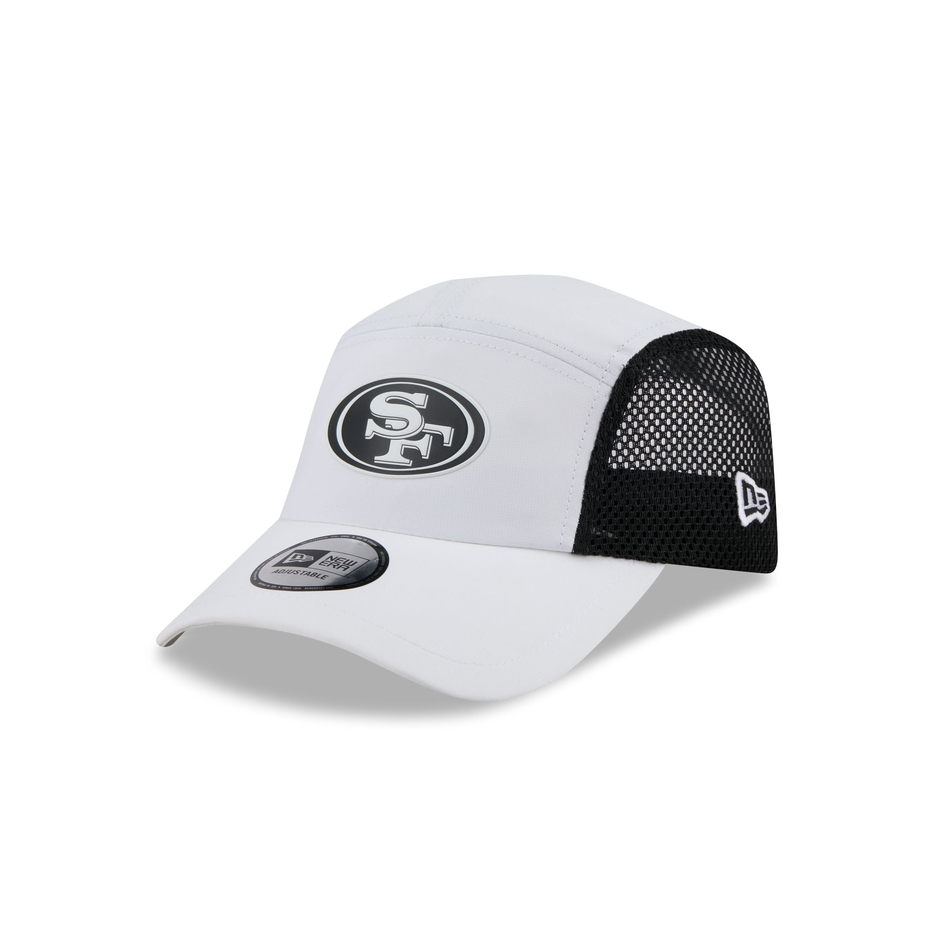 San Francisco 49ers White Poly Runner Adjustable Hat