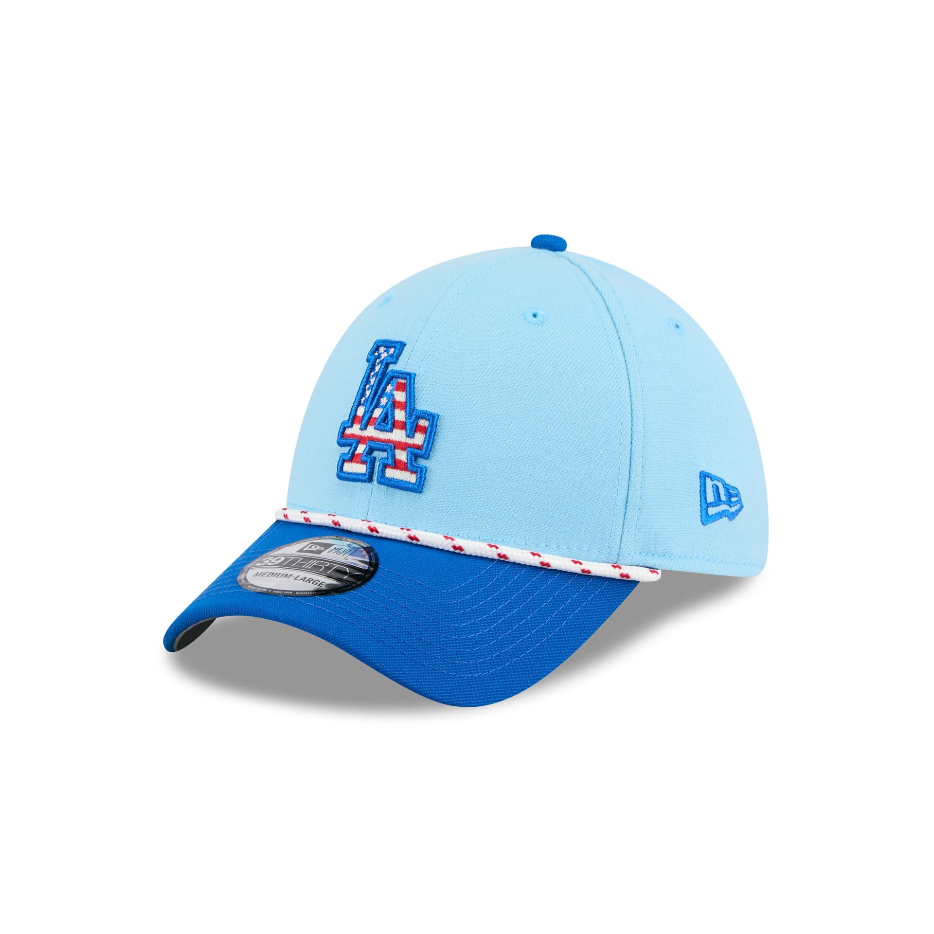 Los Angeles Dodgers Independence Day 2025 39THIRTY Stretch Fit Hat