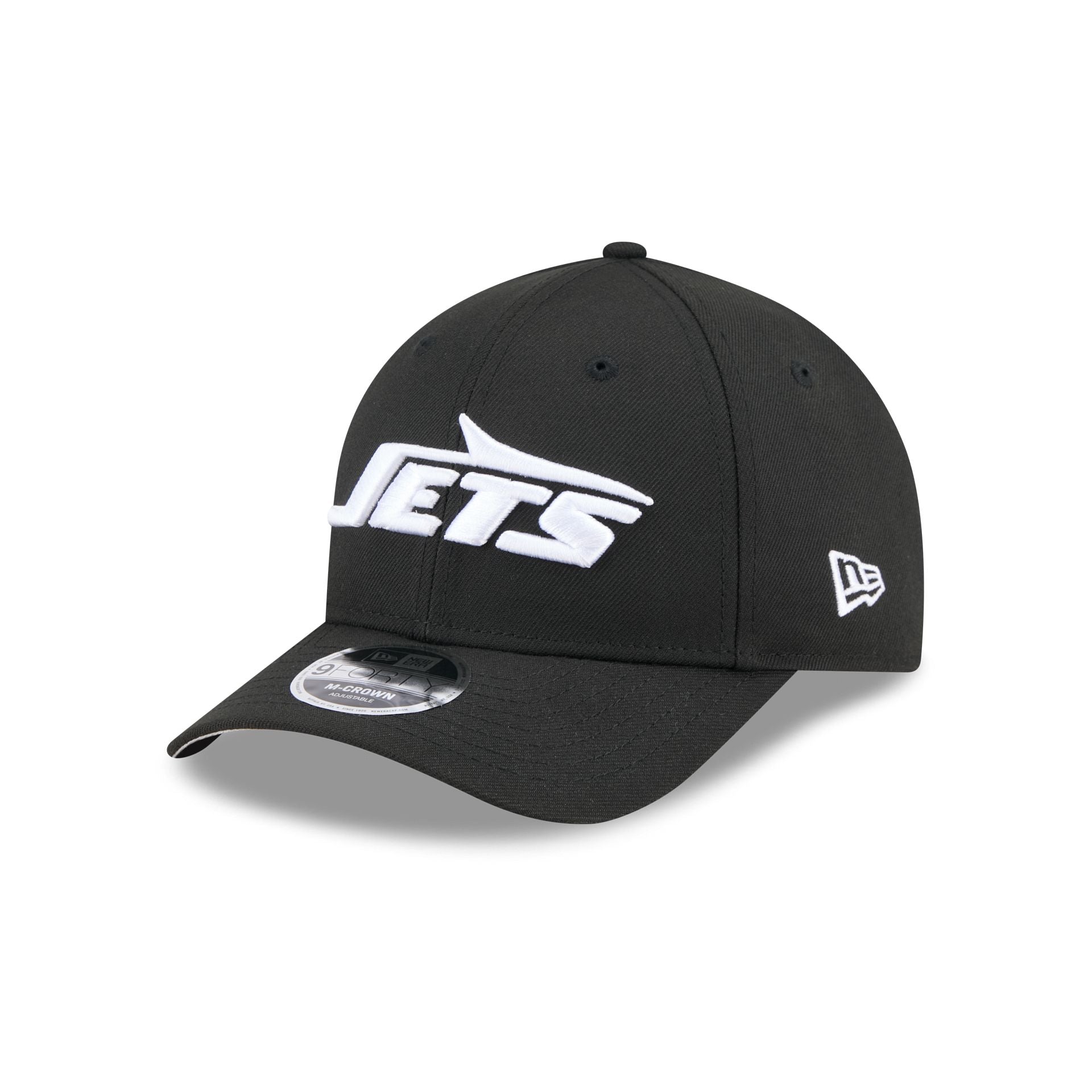 New York Jets Team Black 9FORTY M-Crown Snapback Hat