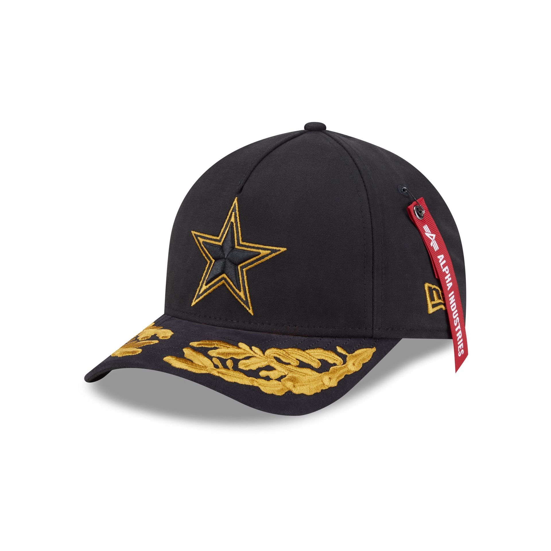 Alpha Industries x Dallas Cowboys Black 9FORTY M-Crown A-Frame Snapbac