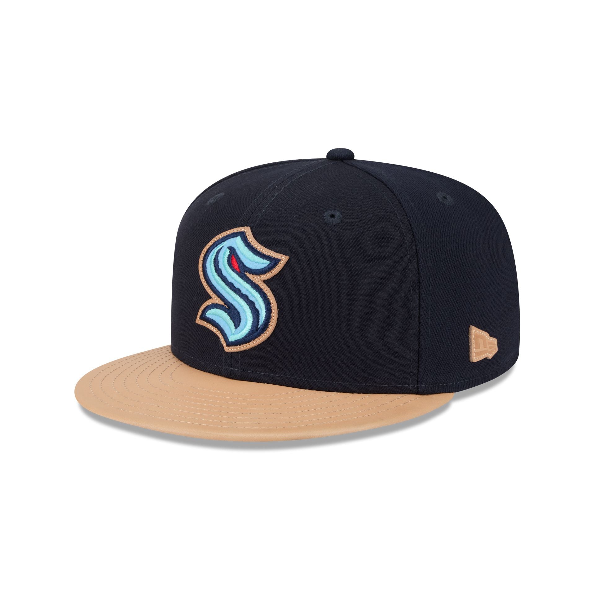 Seattle Kraken Leather Visor 59FIFTY Fitted Hat