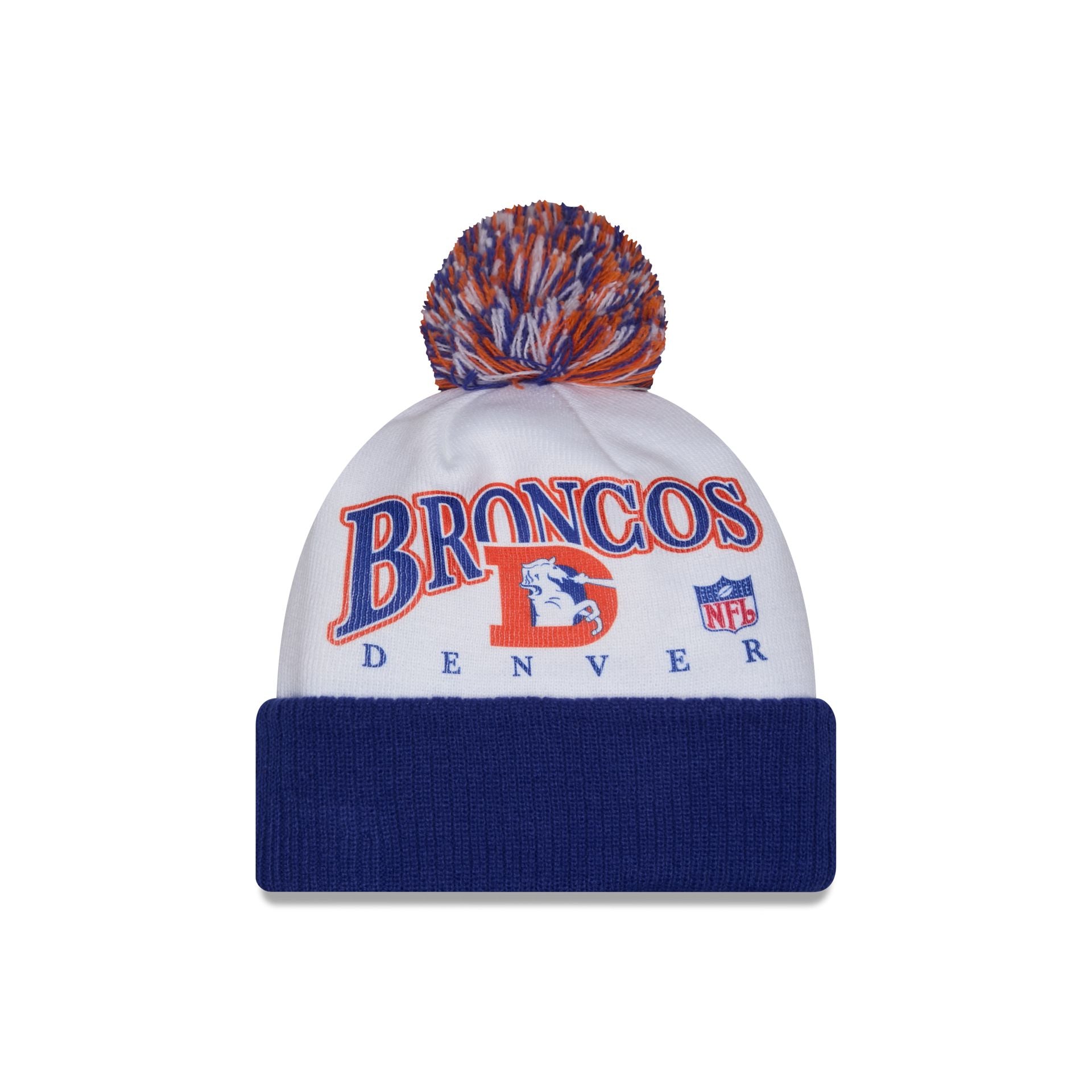 Denver Broncos Spirit Pom Knit Hat
