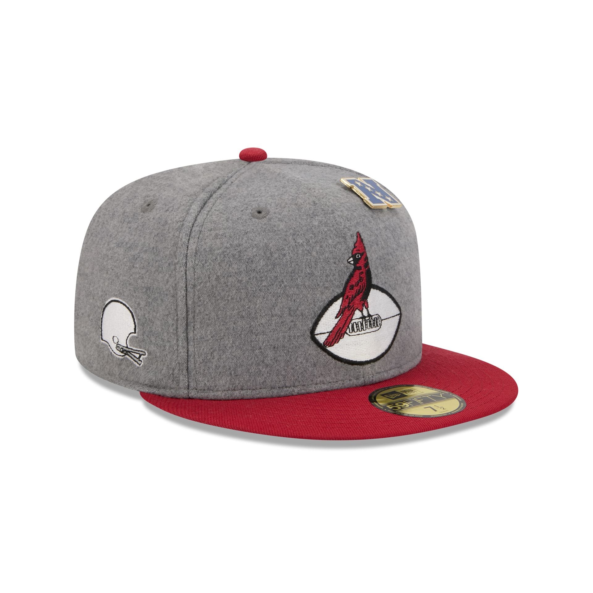 Arizona Cardinals Heather Gray Wool 59FIFTY Fitted Hat