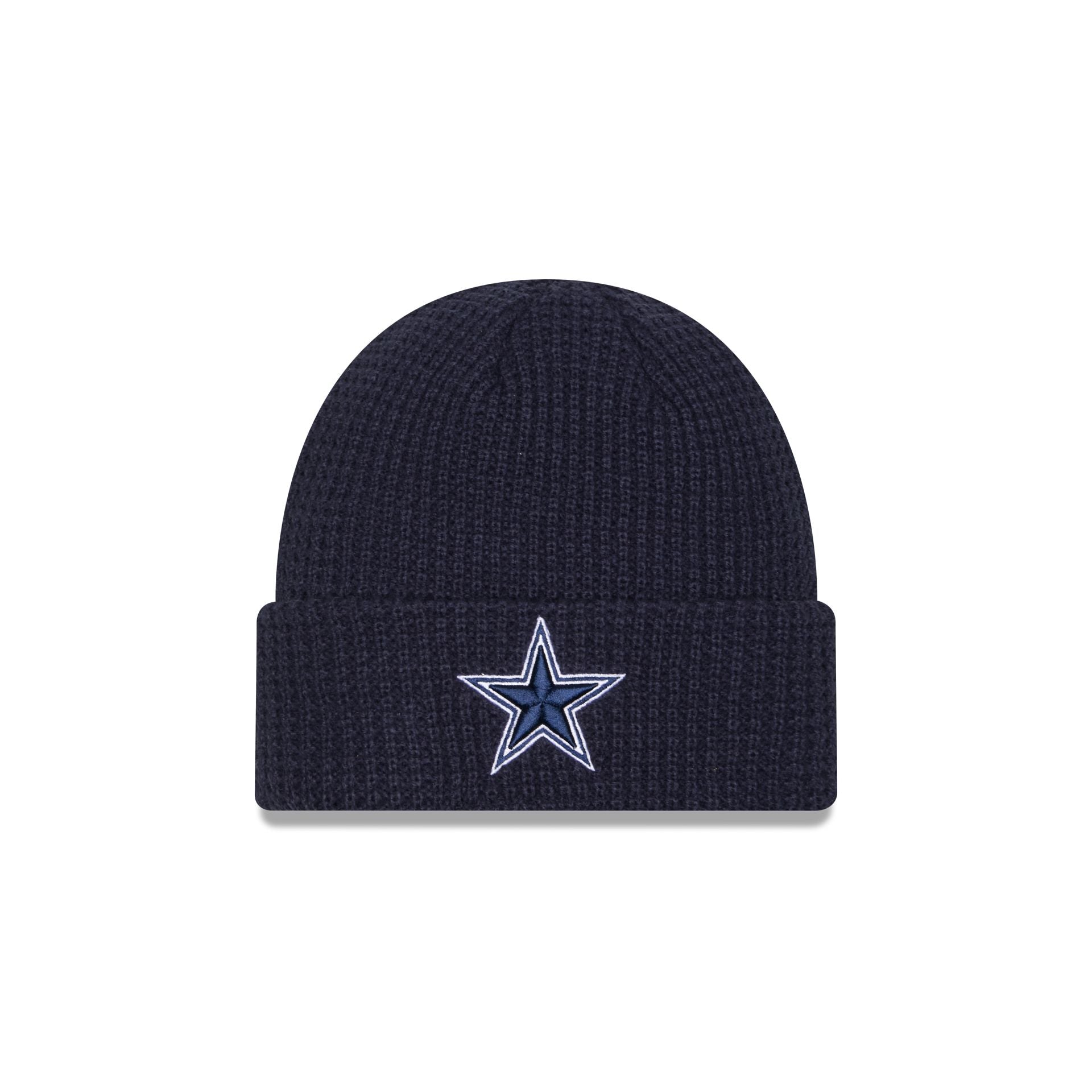 Dallas Cowboys Waffle Stitch Knit Beanie Hat