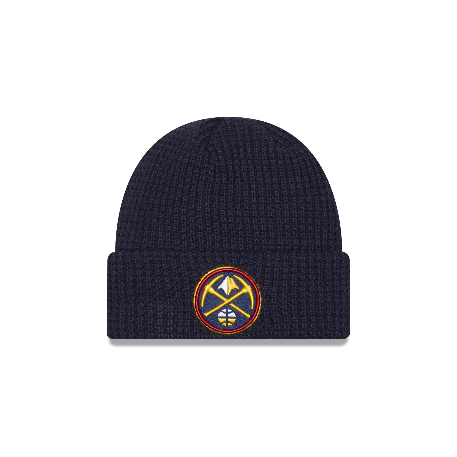 Denver Nuggets Waffle Stitch Knit Beanie Hat