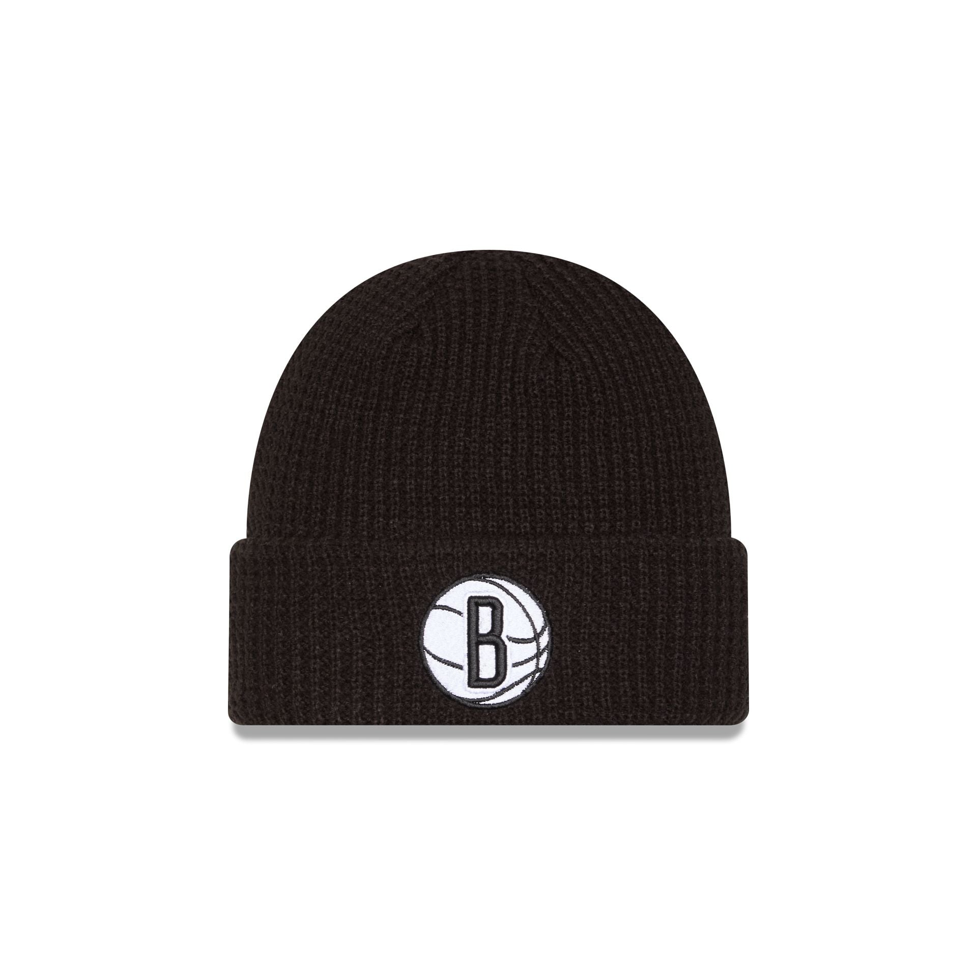 Brooklyn Nets Waffle Stitch Knit Beanie Hat