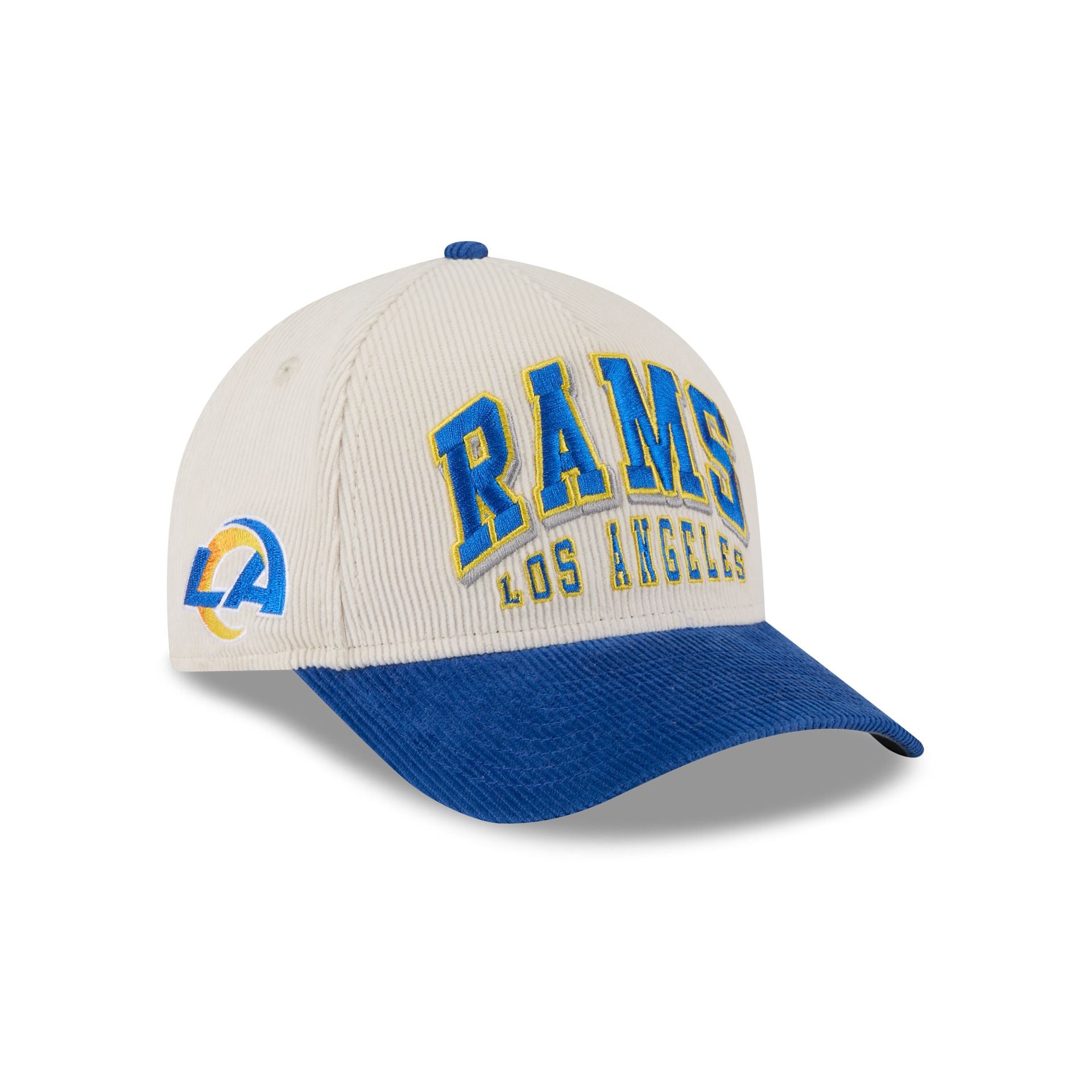 Los Angeles Rams Stacked Corduroy 9FORTY M-Crown A-Frame Snapback Hat