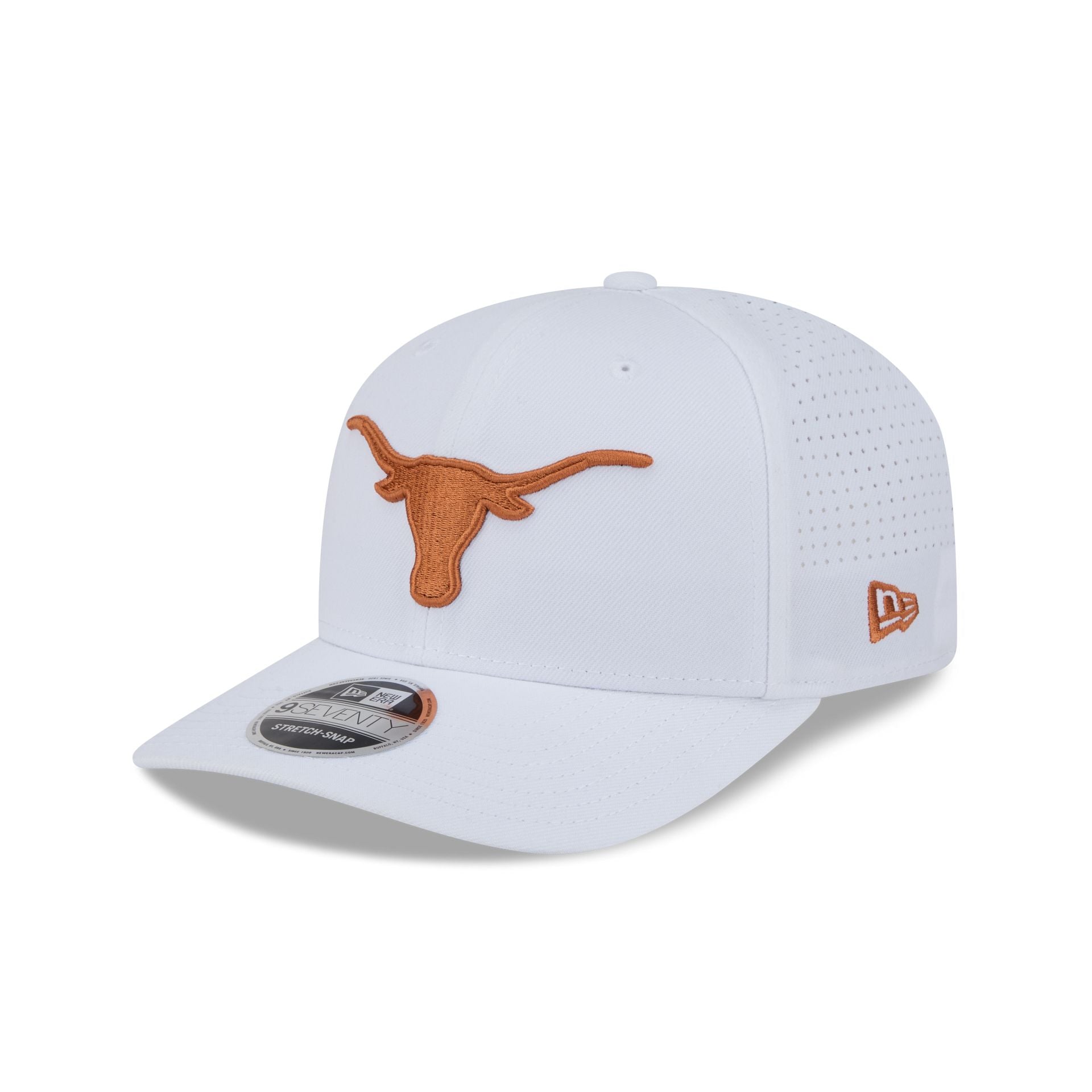 Texas Longhorns Optic White Performance 9SEVENTY Stretch-Snap Hat
