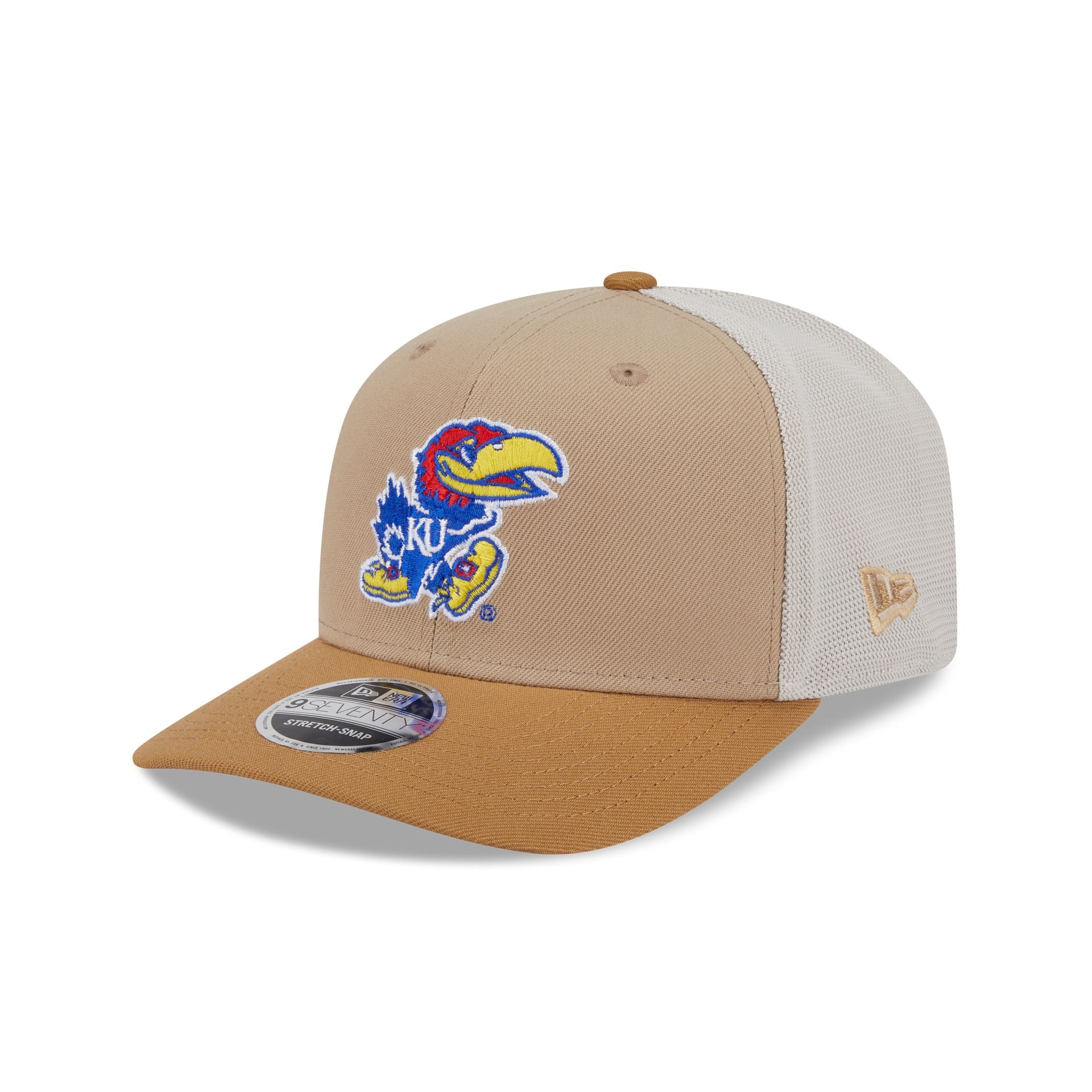 Kansas Jayhawks College Vault Stone 9SEVENTY Trucker Hat