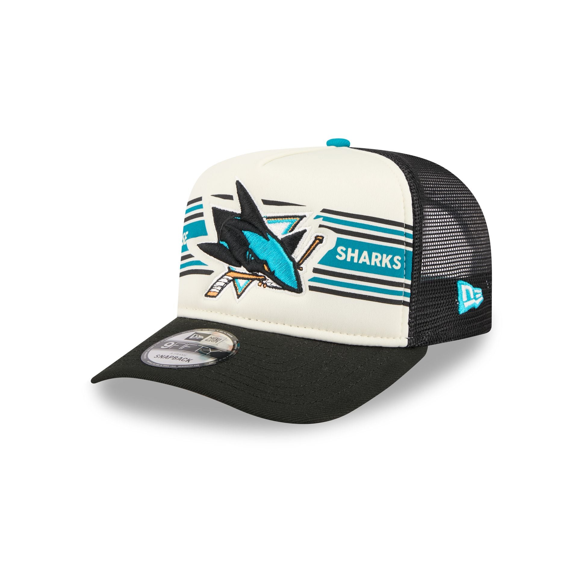 San Jose Sharks Banner 9FIFTY A-Frame Trucker Hat