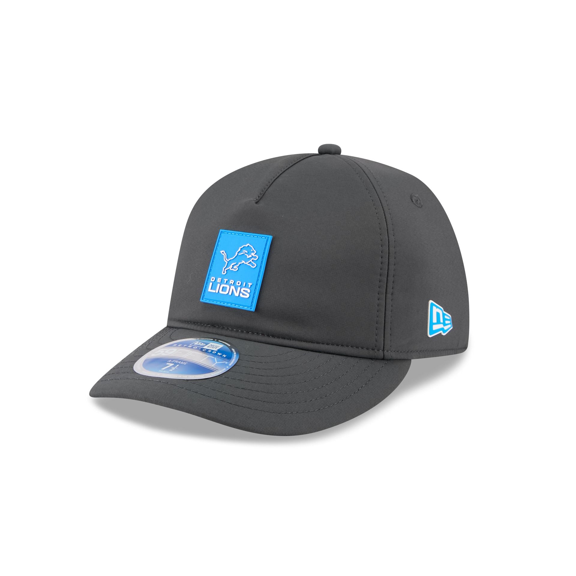 Detroit Lions 2025 Sideline Cold Weather Steel Clouds Retro Crown 59FI