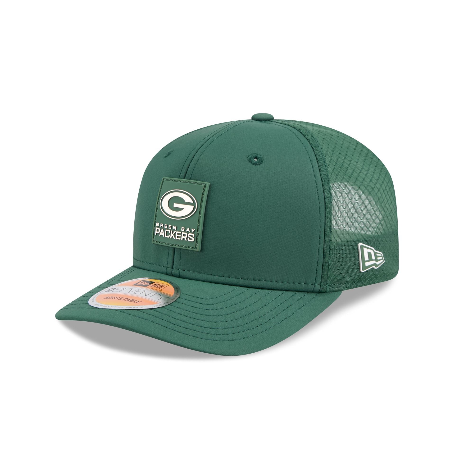 Green Bay Packers 2025 Sideline Hot Weather 9SEVENTY Trucker Hat