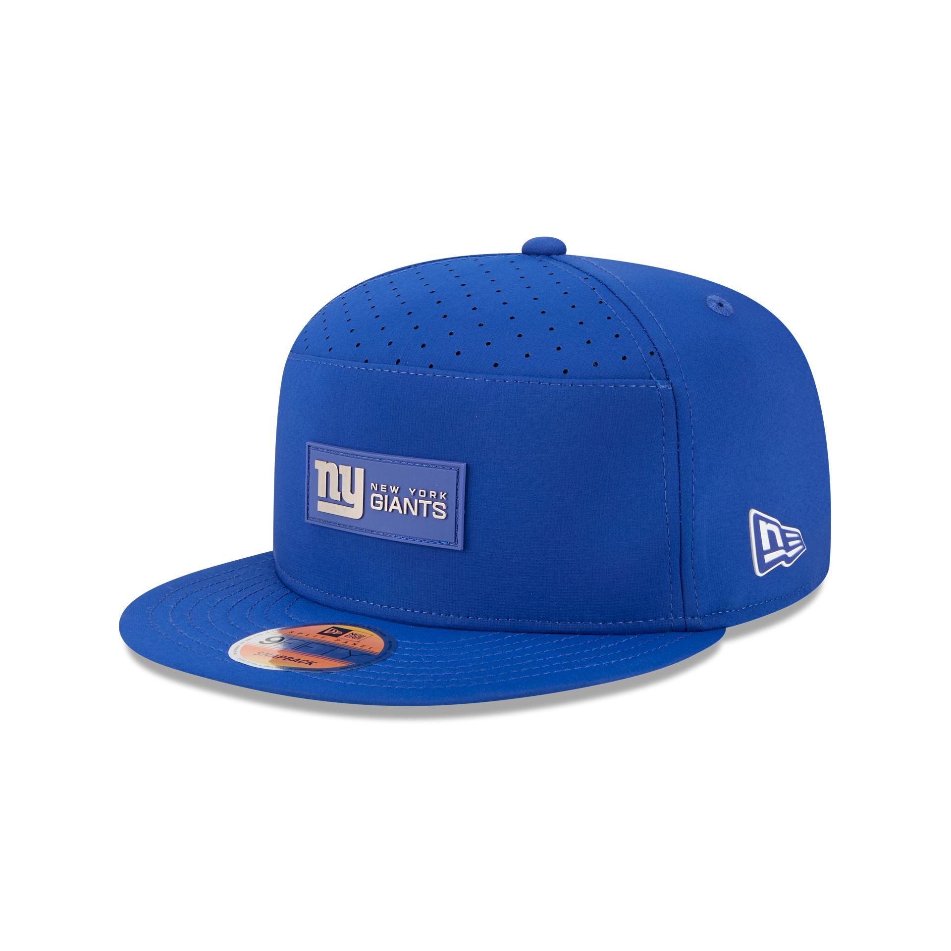 New York Giants 2025 Sideline Hot Weather Split Panel 9FIFTY Snapback