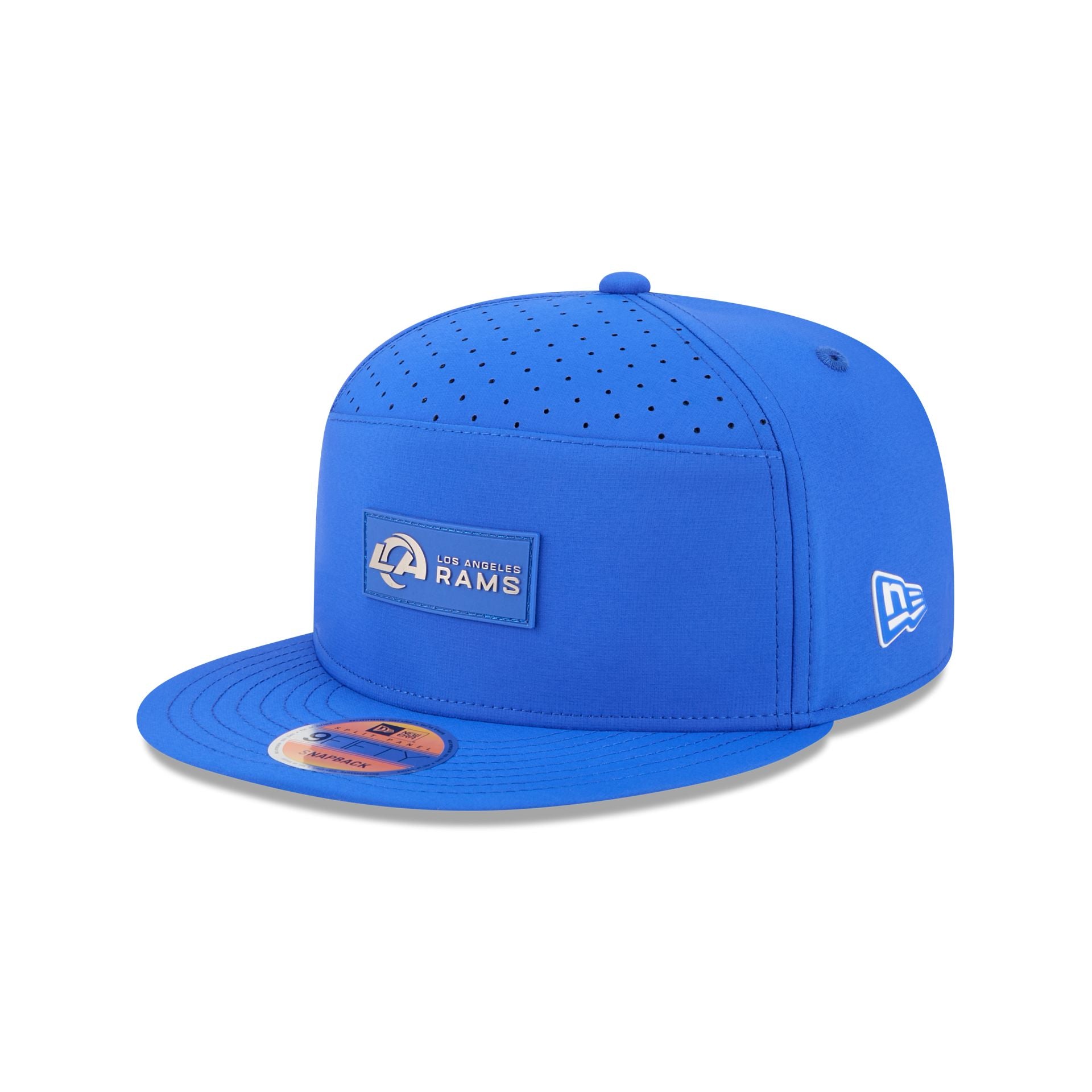 Los Angeles Rams 2025 Sideline Hot Weather Split Panel 9FIFTY Snapback
