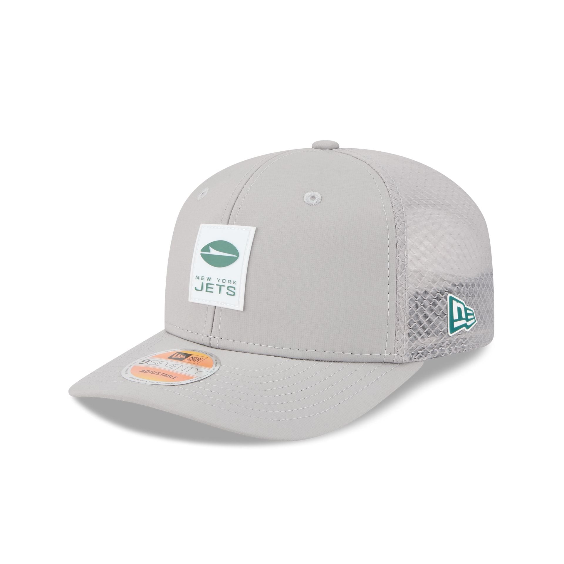 New York Jets 2025 Sideline Hot Weather Gray 9SEVENTY Trucker Hat