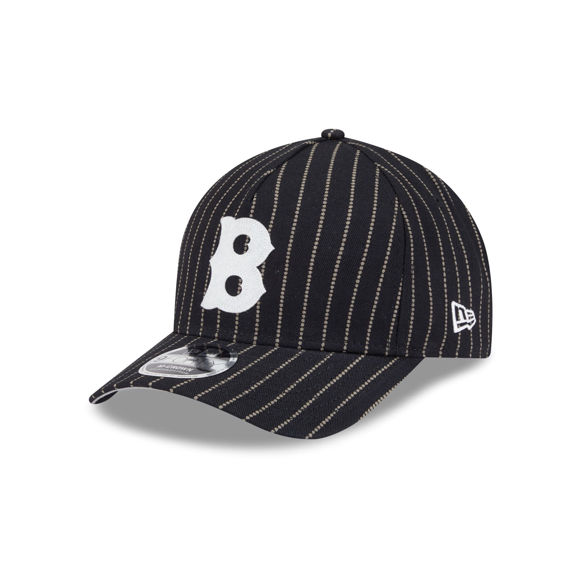 Boston Red Sox Dotted Pinstripe 9FORTY M-Crown A-Frame Adjustable Hat