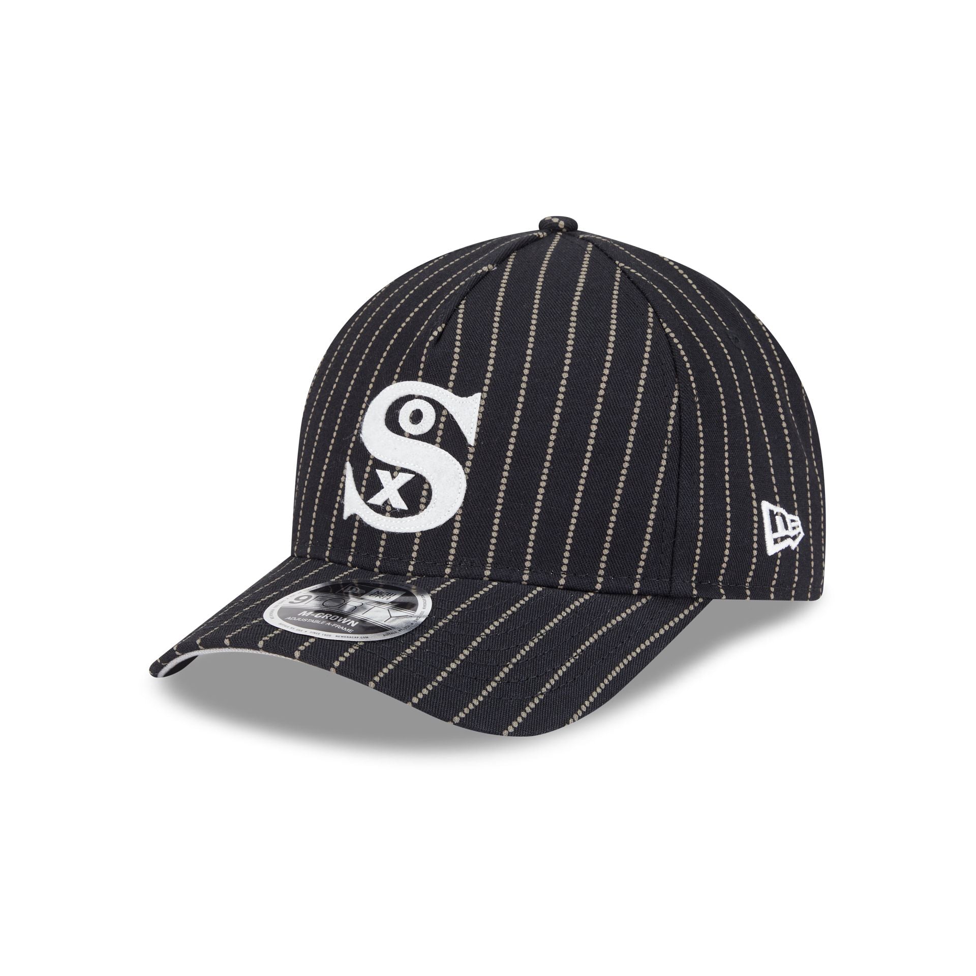 Chicago White Sox Dotted Pinstripe 9FORTY M-Crown A-Frame Adjustable H