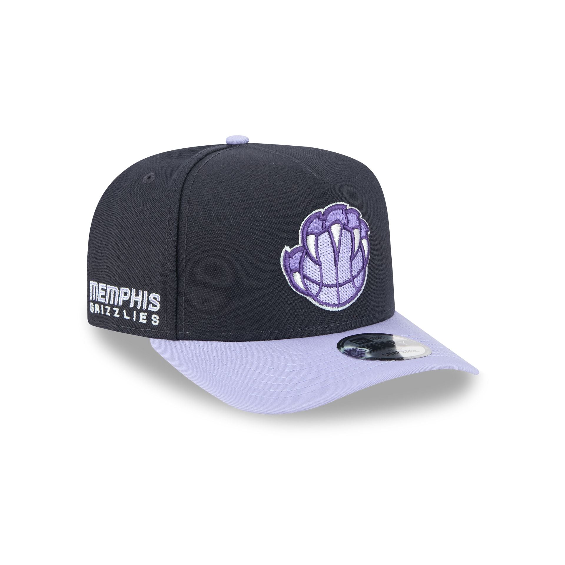 Memphis Grizzlies Navy Lavender 9FIFTY A-Frame Snapback Hat