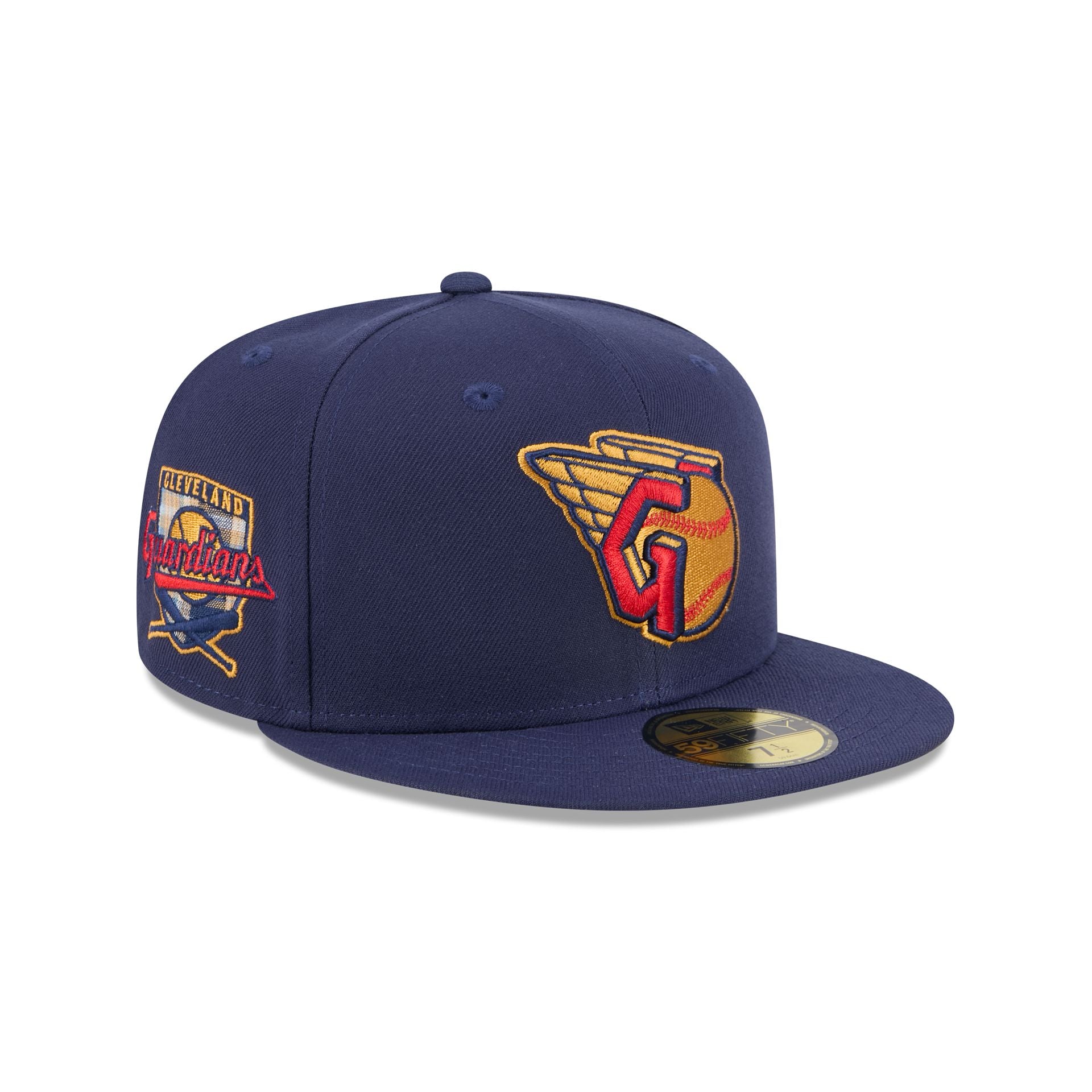 Cleveland Guardians Blue Tartan 59FIFTY Fitted Hat