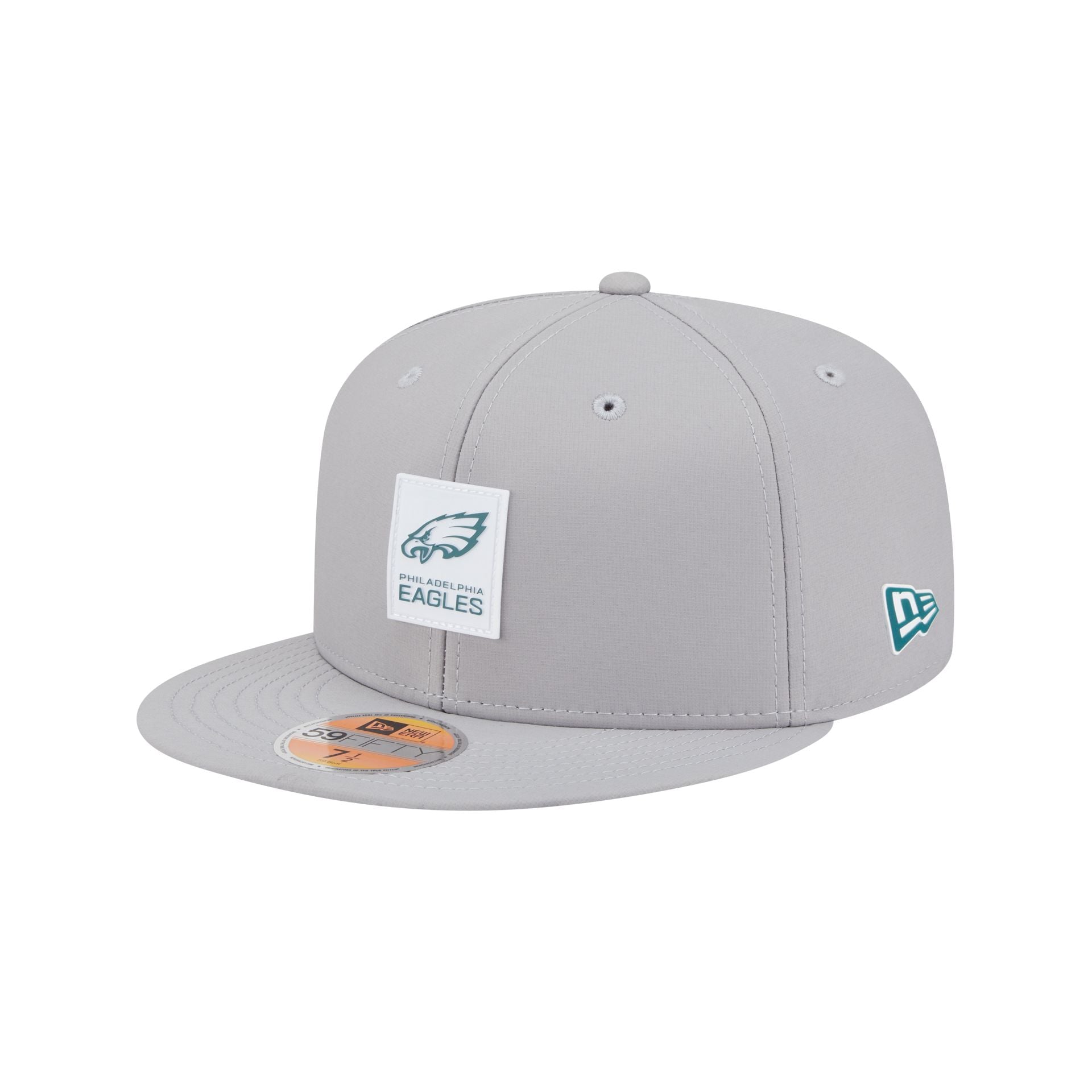 Philadelphia Eagles 2025 Sideline Hot Weather Gray 59FIFTY Fitted Hat