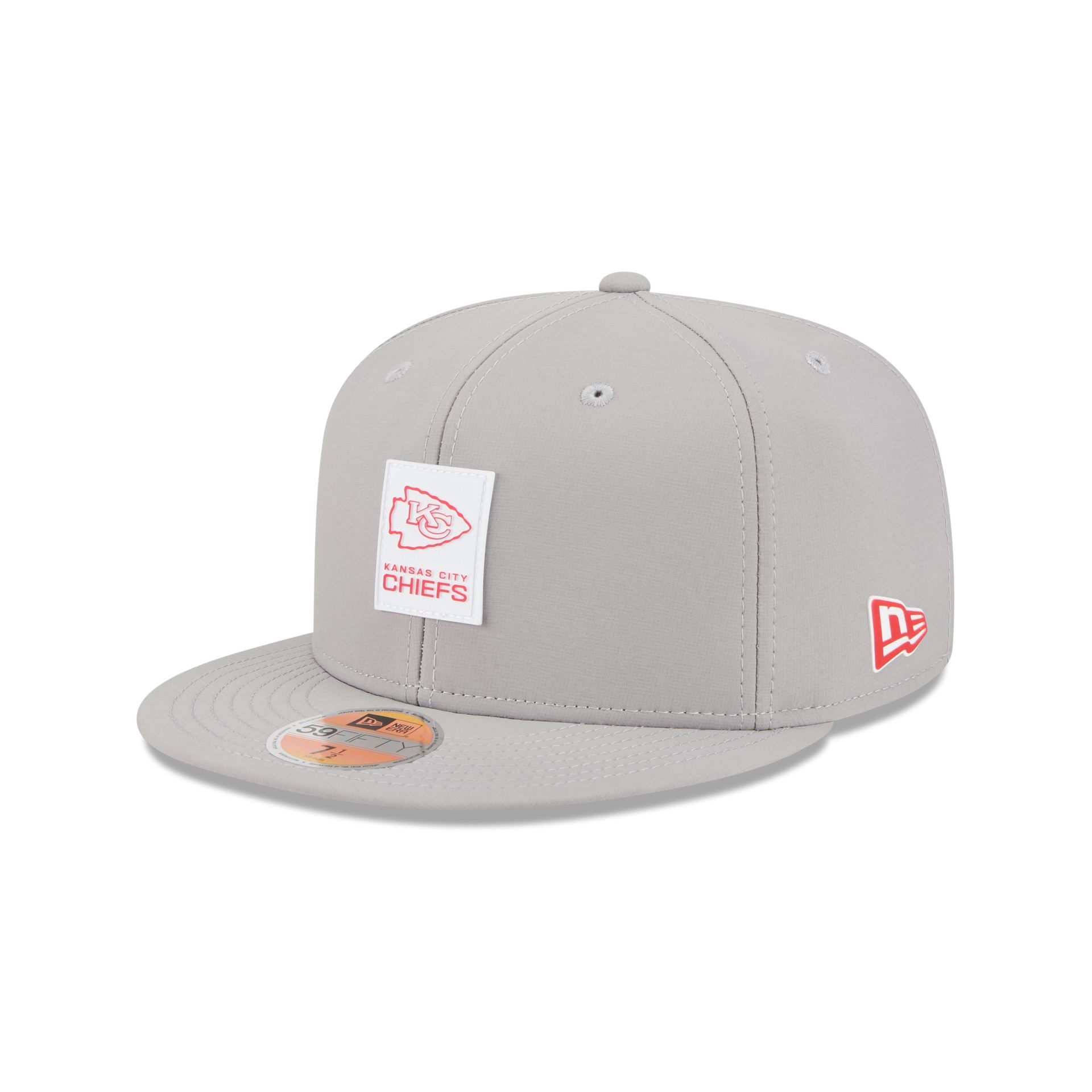 Kansas City Chiefs 2025 Sideline Hot Weather Gray 59FIFTY Fitted Hat