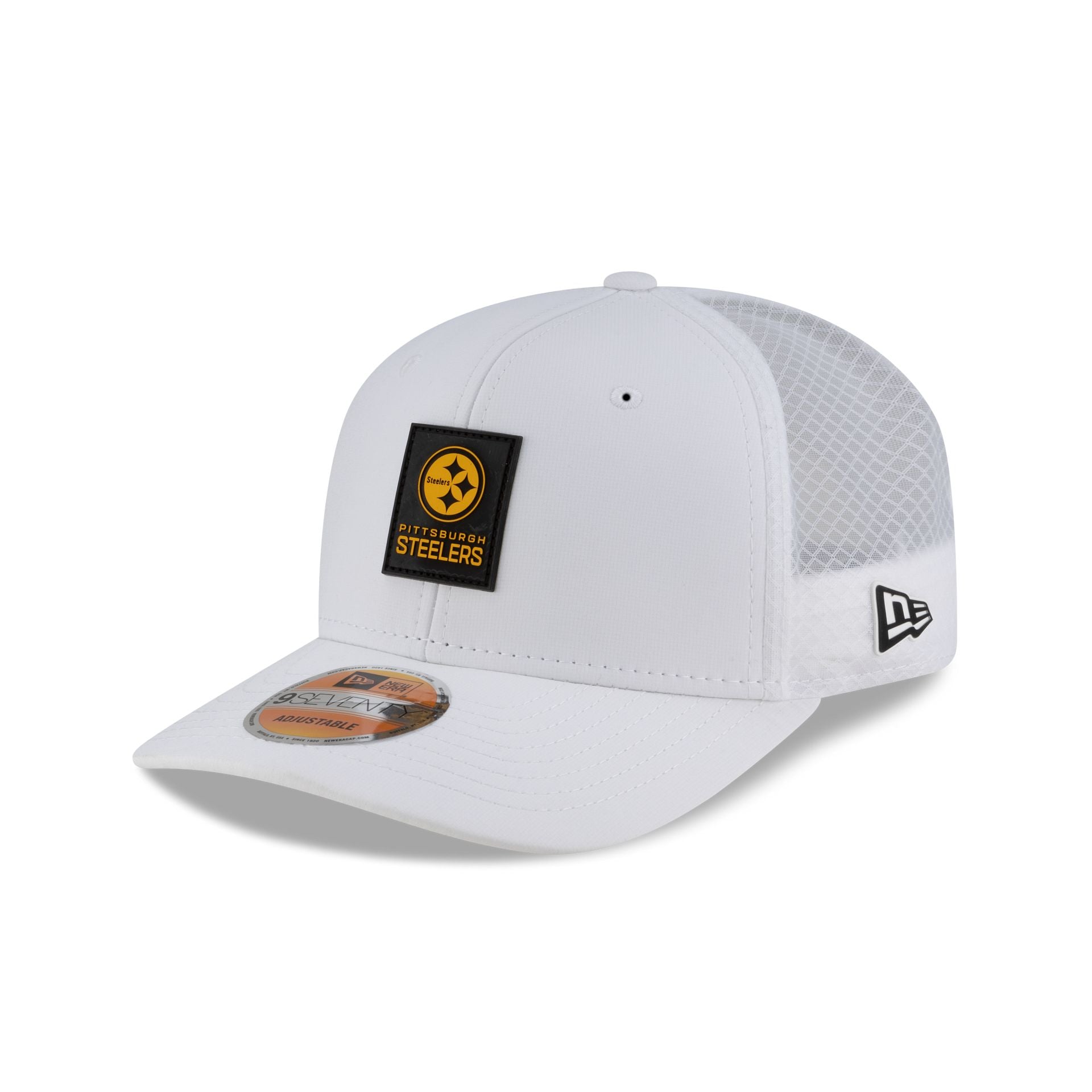 Pittsburgh Steelers 2025 Sideline Hot Weather White 9SEVENTY Trucker H