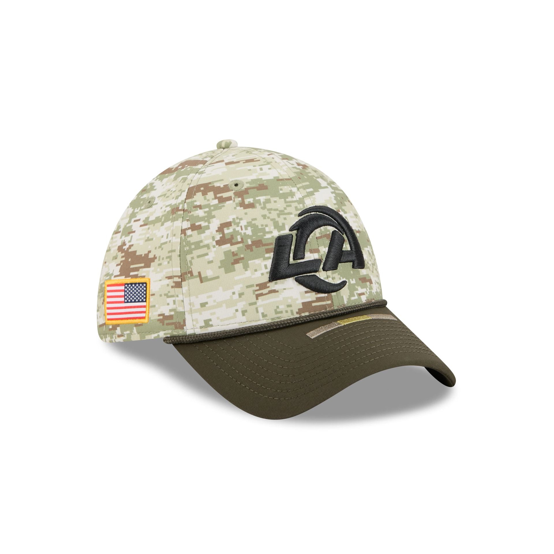 Los Angeles Rams 2025 Salute to Service Digi Camo 39THIRTY Stretch Fit