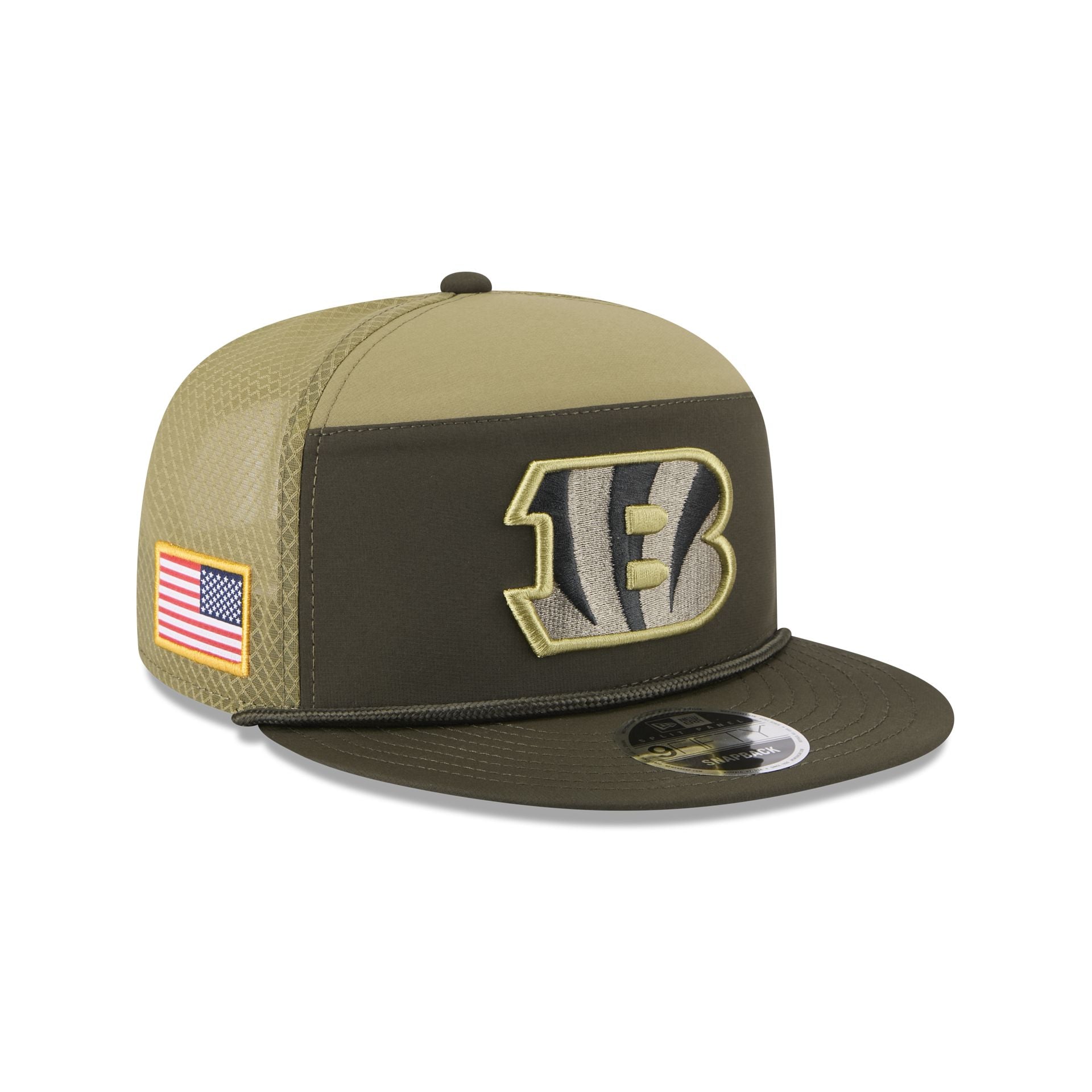 Cincinnati Bengals 2025 Salute to Service Split Panel 9FIFTY Trucker H