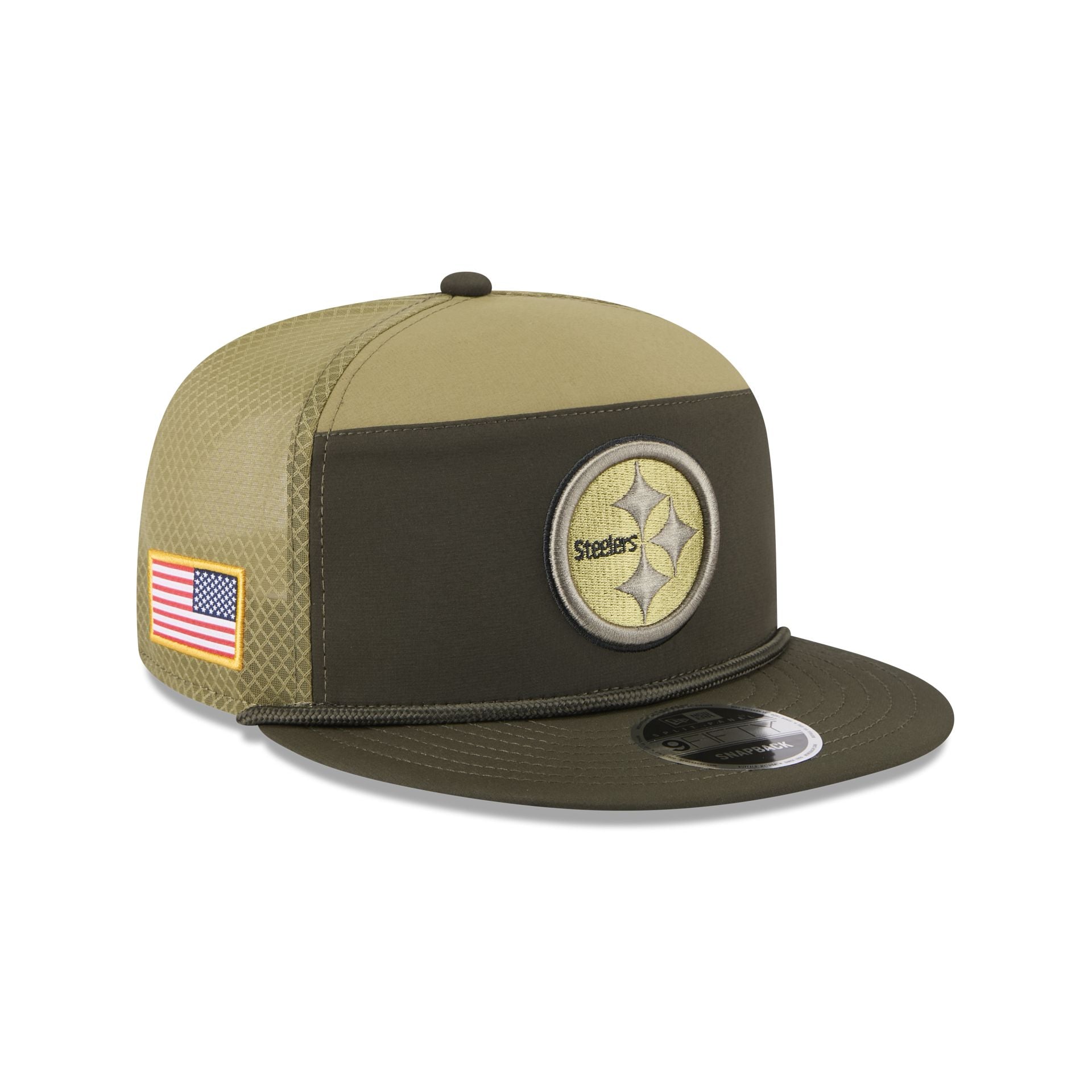 Pittsburgh Steelers 2025 Salute to Service Split Panel 9FIFTY Trucker