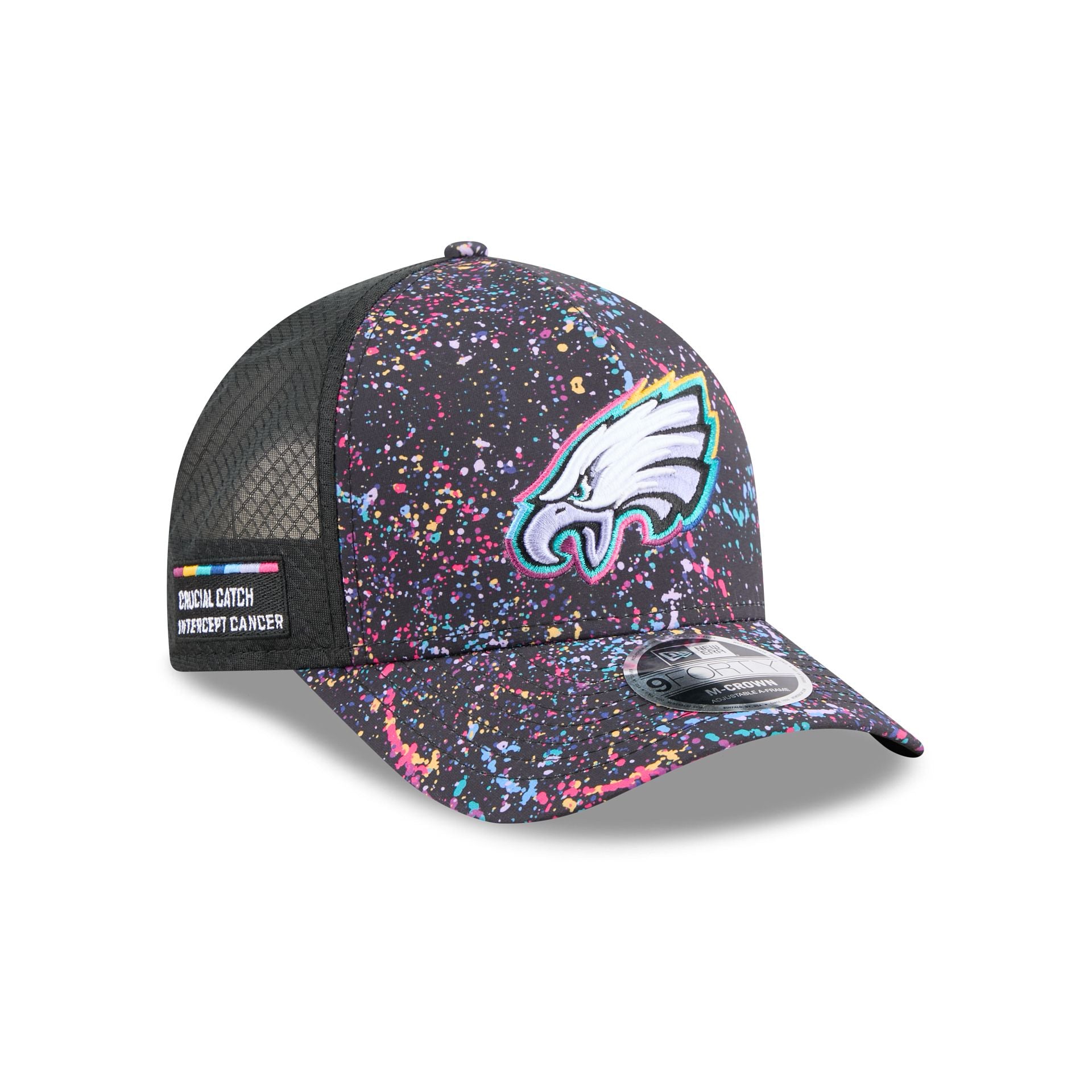 Philadelphia Eagles 2025 Crucial Catch 9FORTY M-Crown A-Frame Trucker