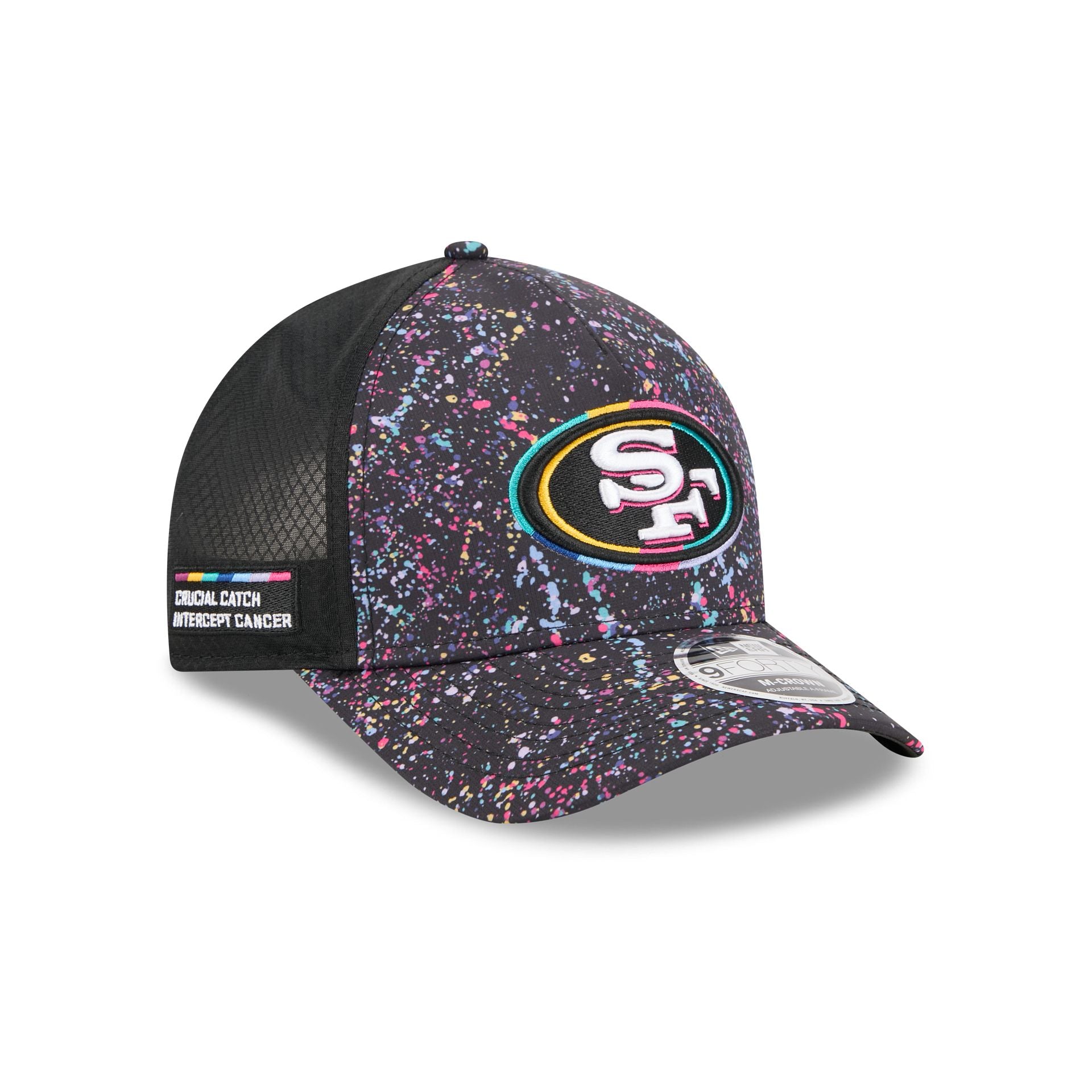 San Francisco 49ers 2025 Crucial Catch 9FORTY M-Crown A-Frame Trucker