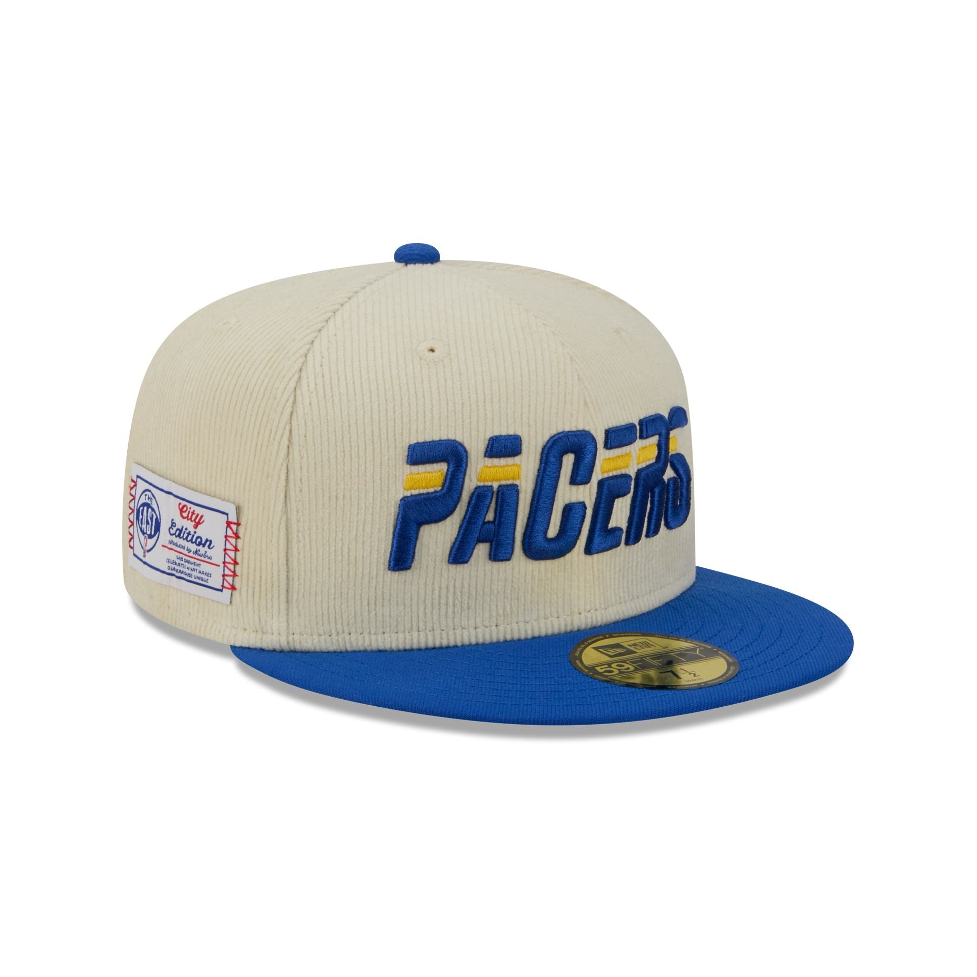 Indiana Pacers 2025 City Edition Chrome White Corduroy 59FIFTY Fitted