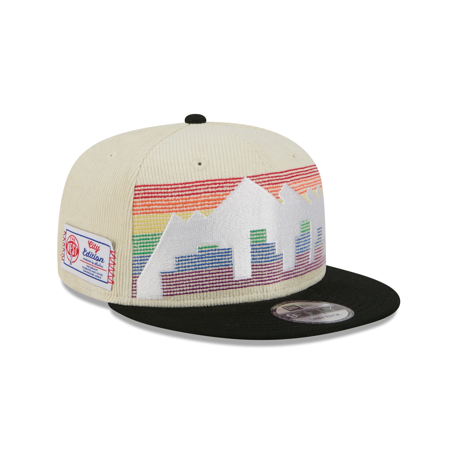 Denver Nuggets 2025 City Edition Chrome White Corduroy 9FIFTY Snapback