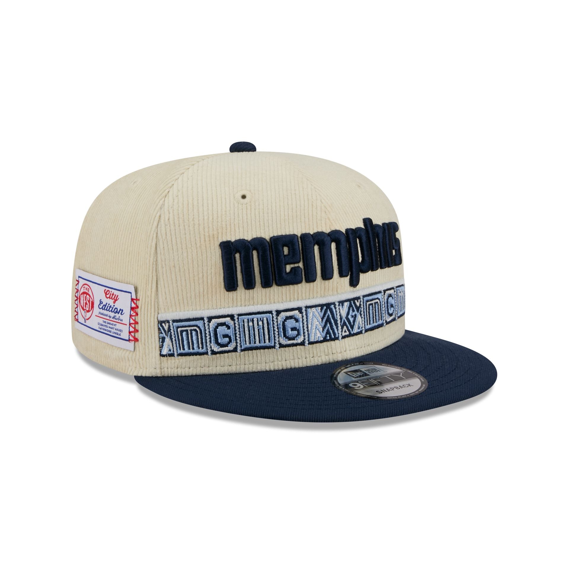 Memphis Grizzlies 2025 City Edition Chrome White Corduroy 9FIFTY Snapb