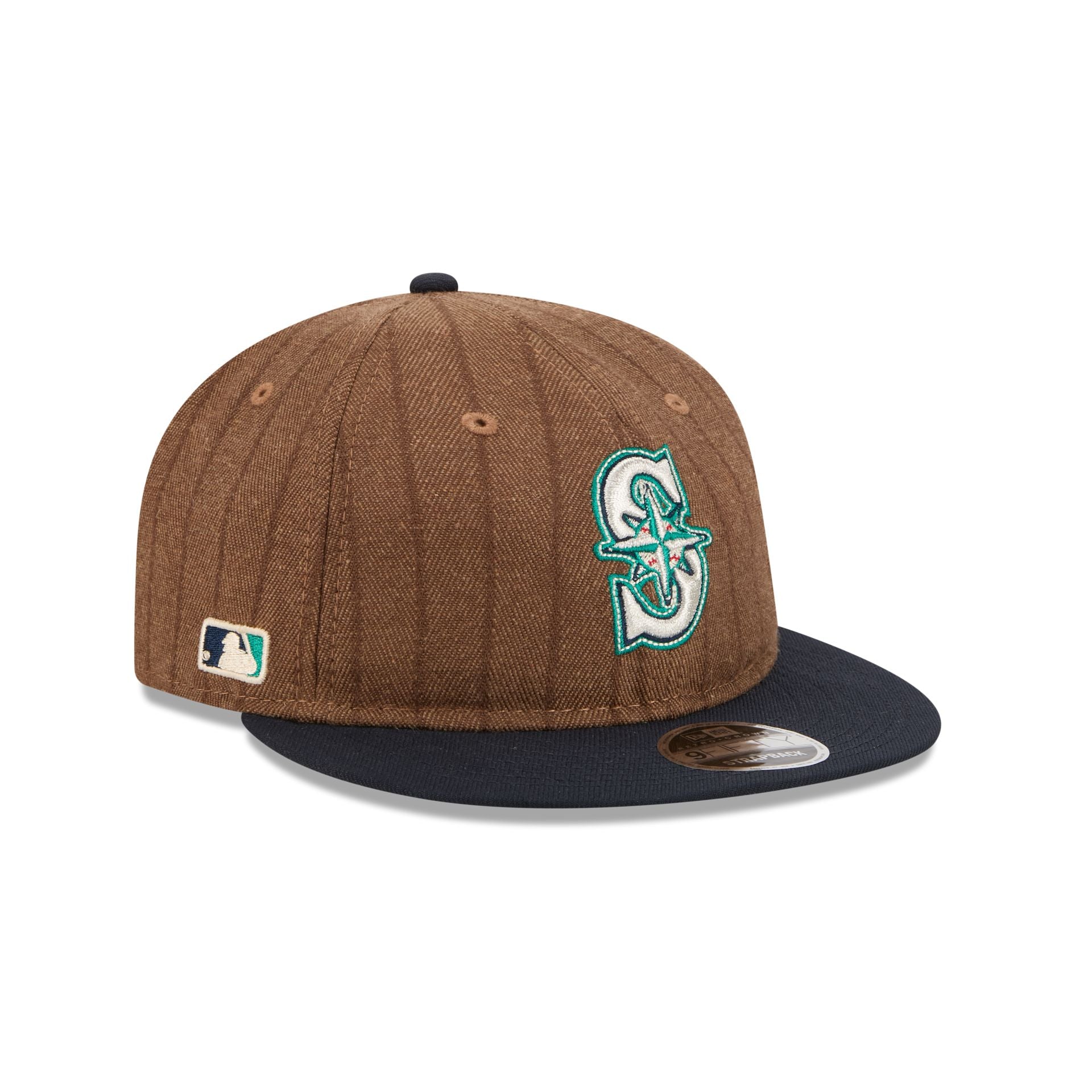 Seattle Mariners Three Looms Wool Pinstripe Retro Crown 9FIFTY Adjusta