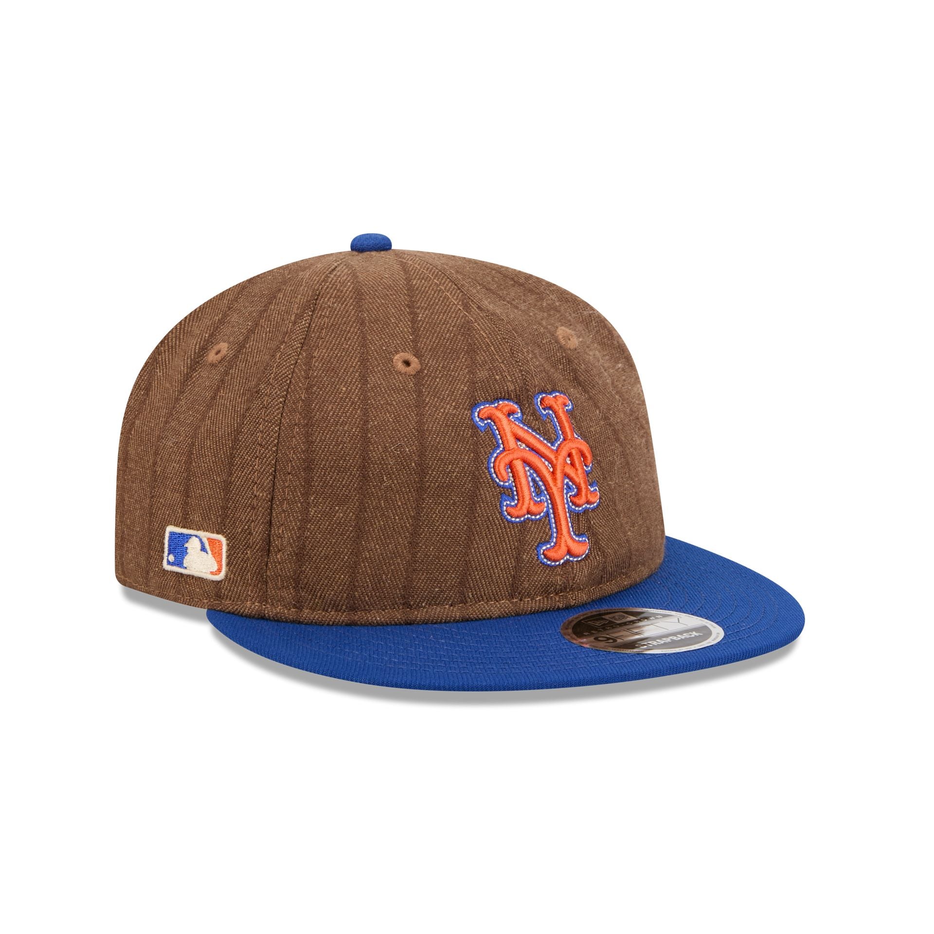 New York Mets Three Looms Wool Pinstripe Retro Crown 9FIFTY Adjustable