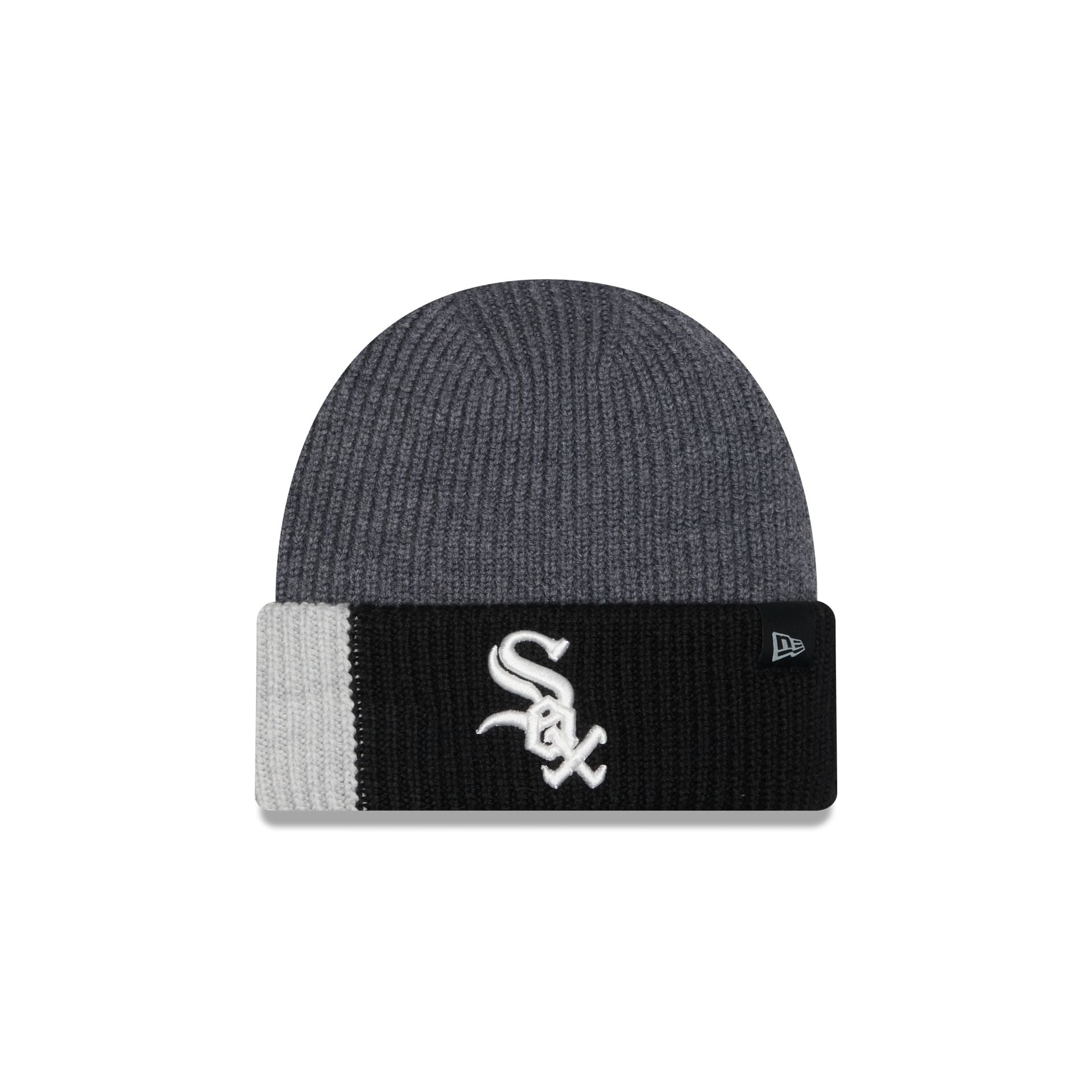 Chicago White Sox Merino Wool Color Block Cuff Knit Hat