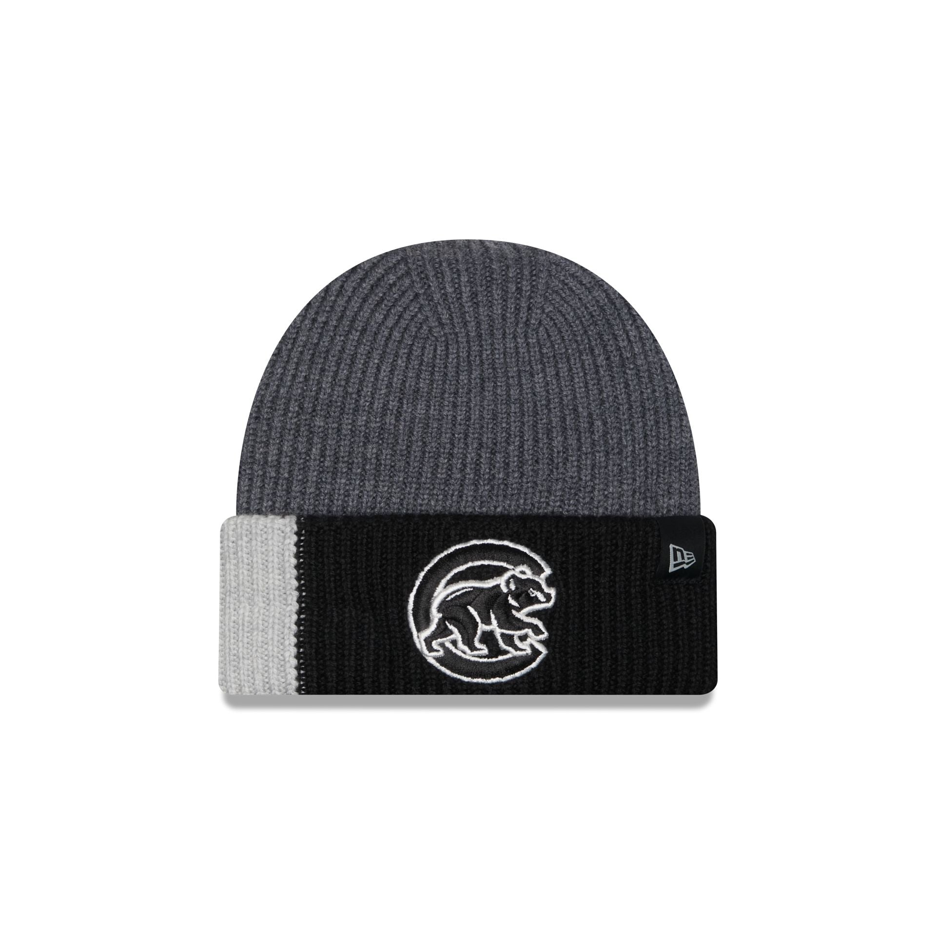 Chicago Cubs Merino Wool Color Block Cuff Knit Hat
