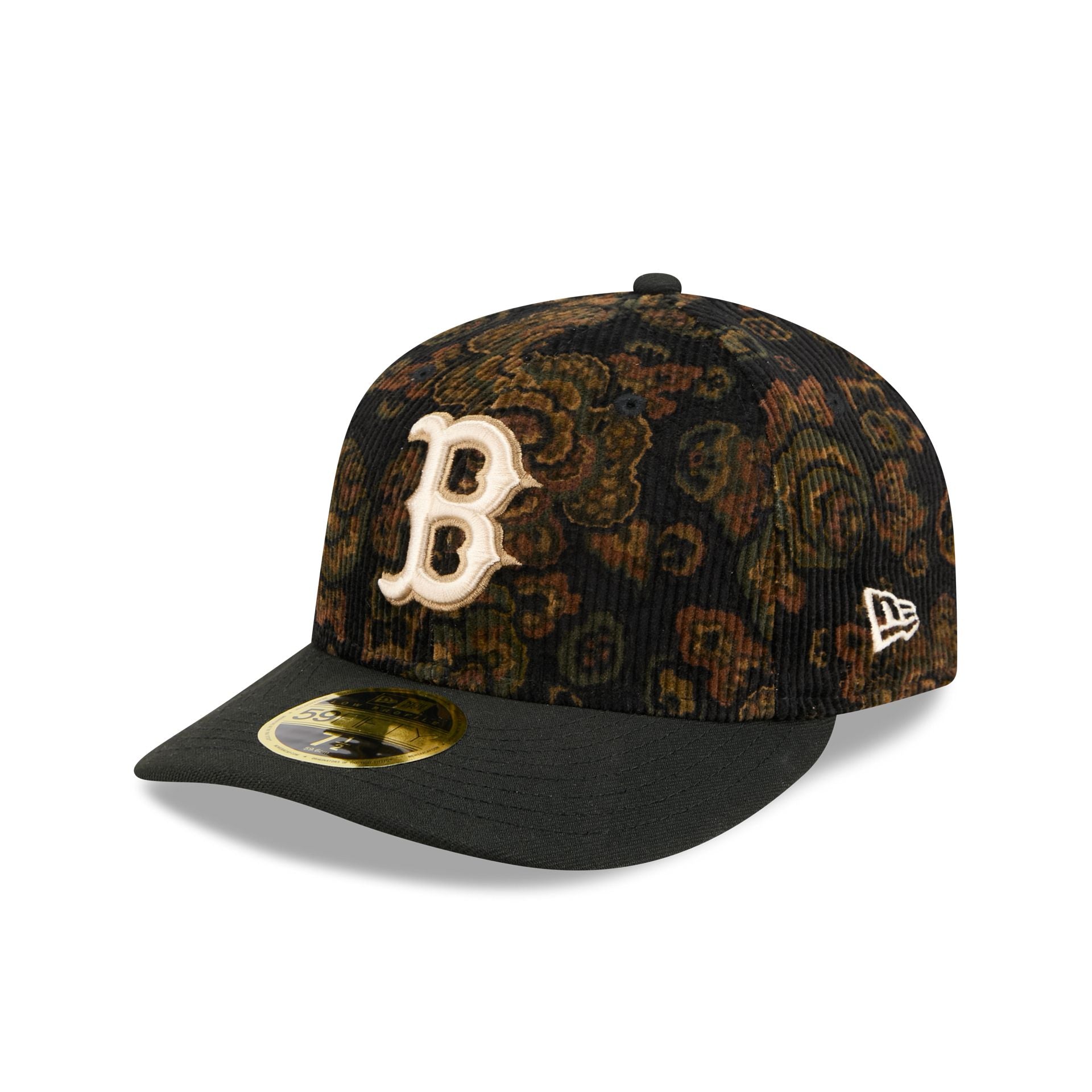 Boston Red Sox Three Looms Floral Cord Low Profile 59FIFTY Fitted Hat