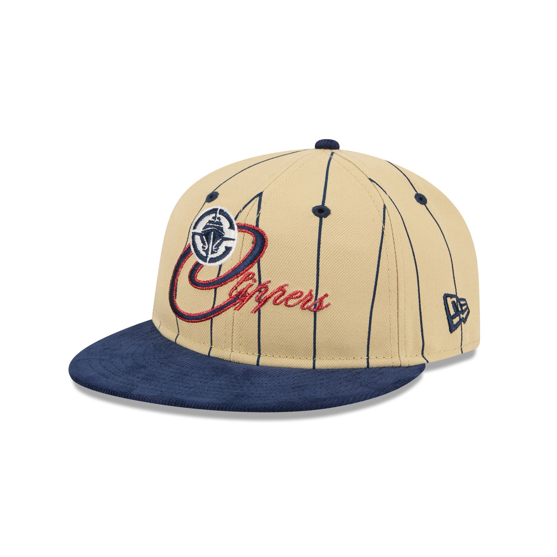 Los Angeles Clippers Pinstripe Script Retro Crown 9FIFTY Adjustable Ha