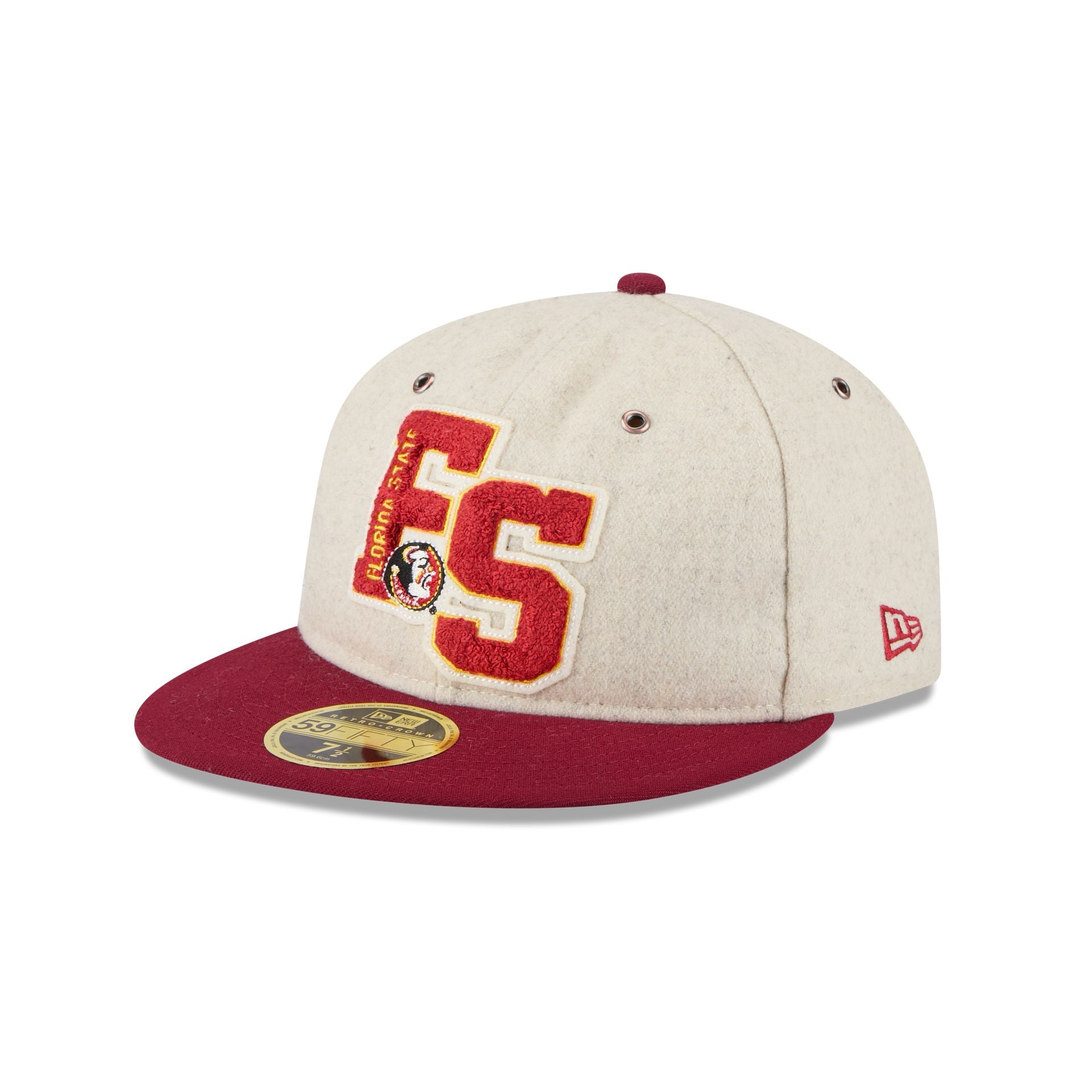 Florida State Seminoles College Vault Wool Letterman Retro Crown 59FIF