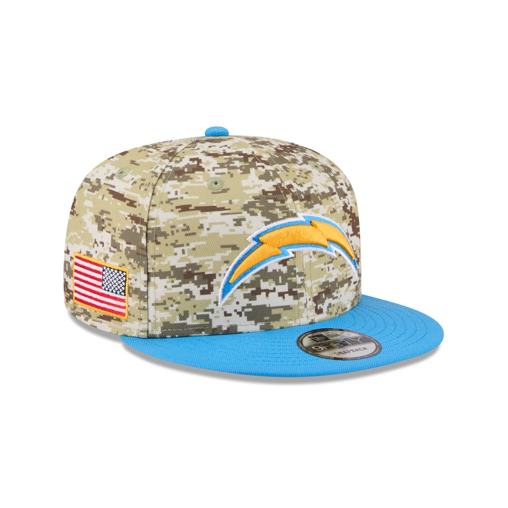 Los Angeles Chargers 2025 Salute to Service Fan Gear 9FIFTY Snapback H