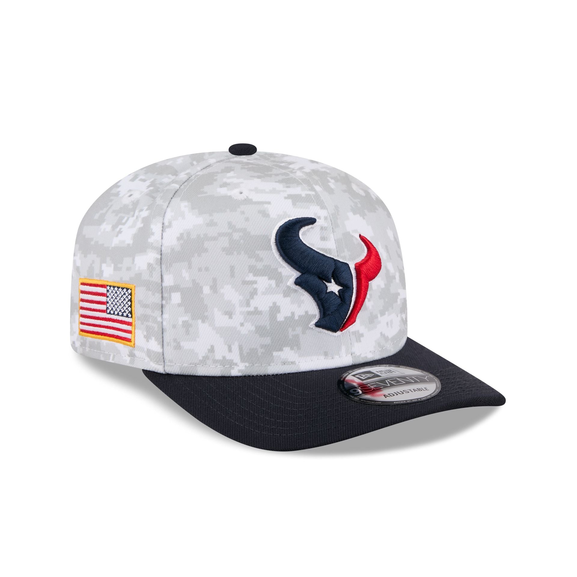 Houston Texans 2025 Salute to Service Fan Gear 9SEVENTY Stretch-Snap H