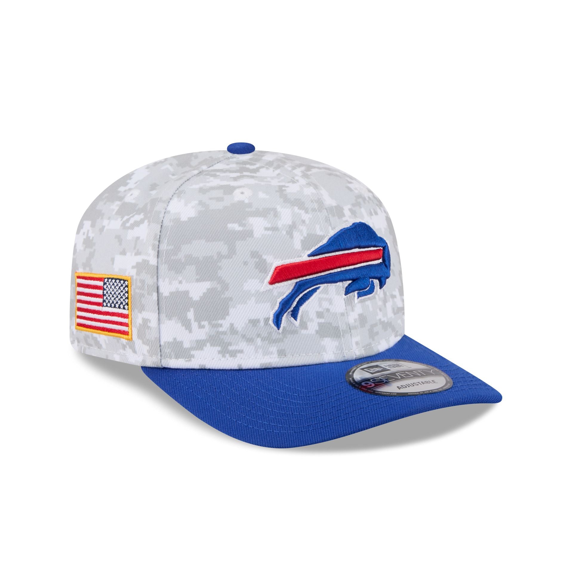 Buffalo Bills 2025 Salute to Service Fan Gear 9SEVENTY Stretch-Snap Ha